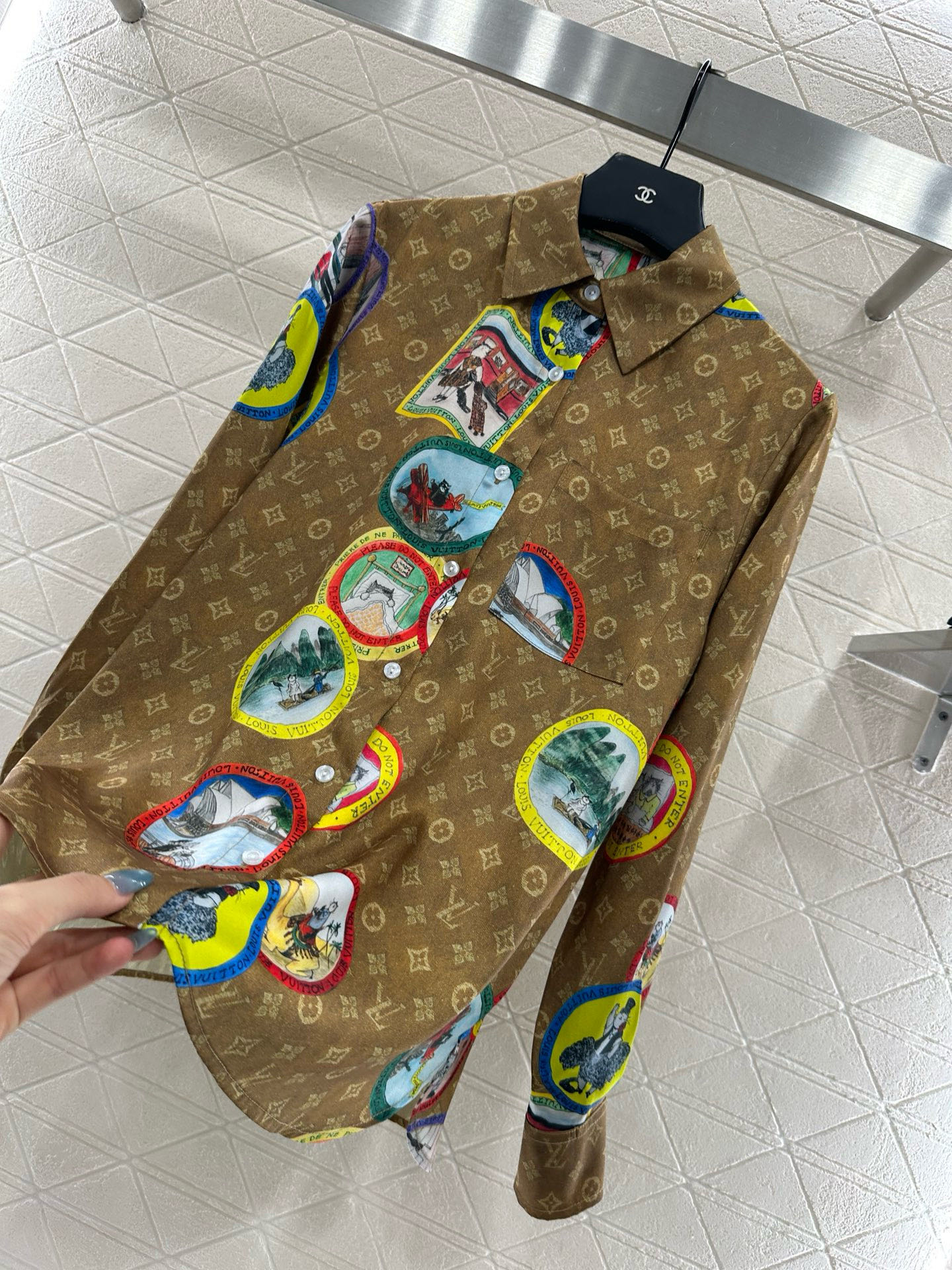 ♥Louis Vuitto*♥ 2025新品上架 活性满印睡衣短裤套装定制YB进口斜纹稠材质，亲肤舒适，