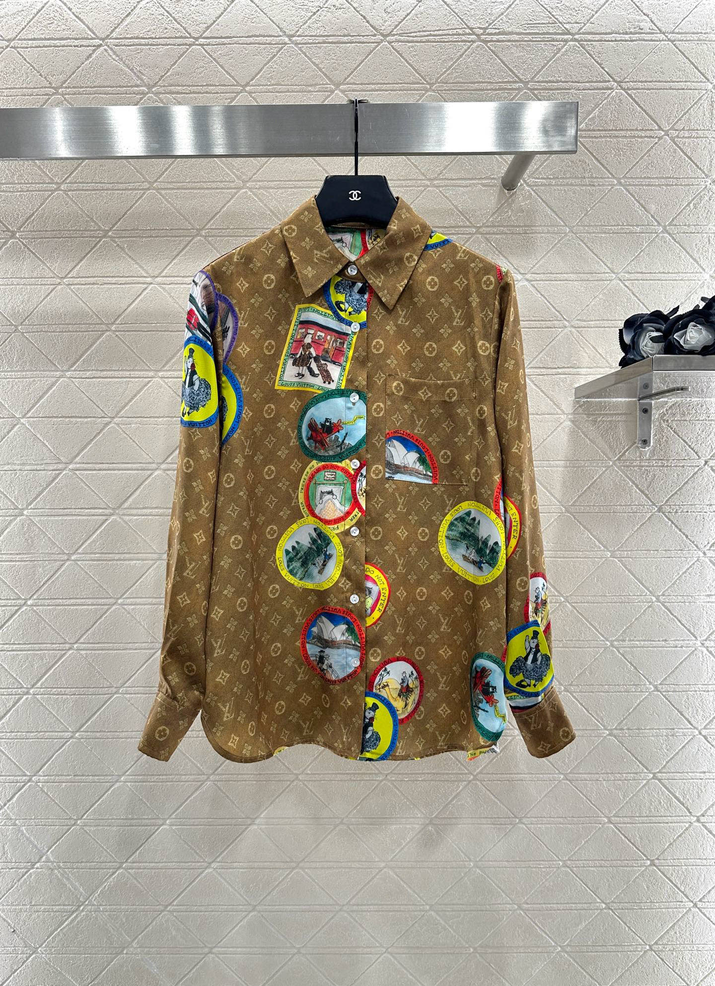 ♥Louis Vuitto*♥ 2025新品上架 活性满印睡衣短裤套装定制YB进口斜纹稠材质，亲肤舒适，