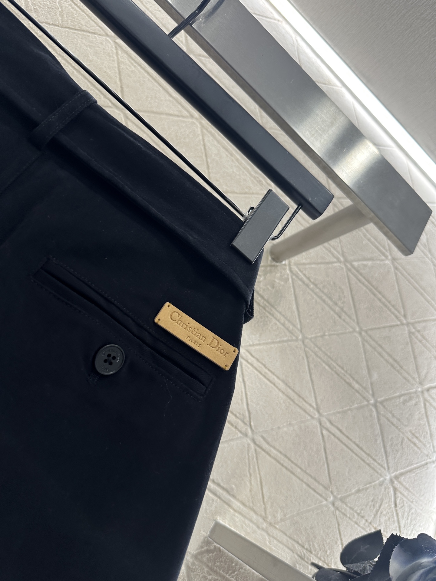 ♥Dio*♥2025新品上架 腰带阔腿长裤定制YB斜纹全棉材质，质感十足，纹理肌感更强，品相高级，腰带高