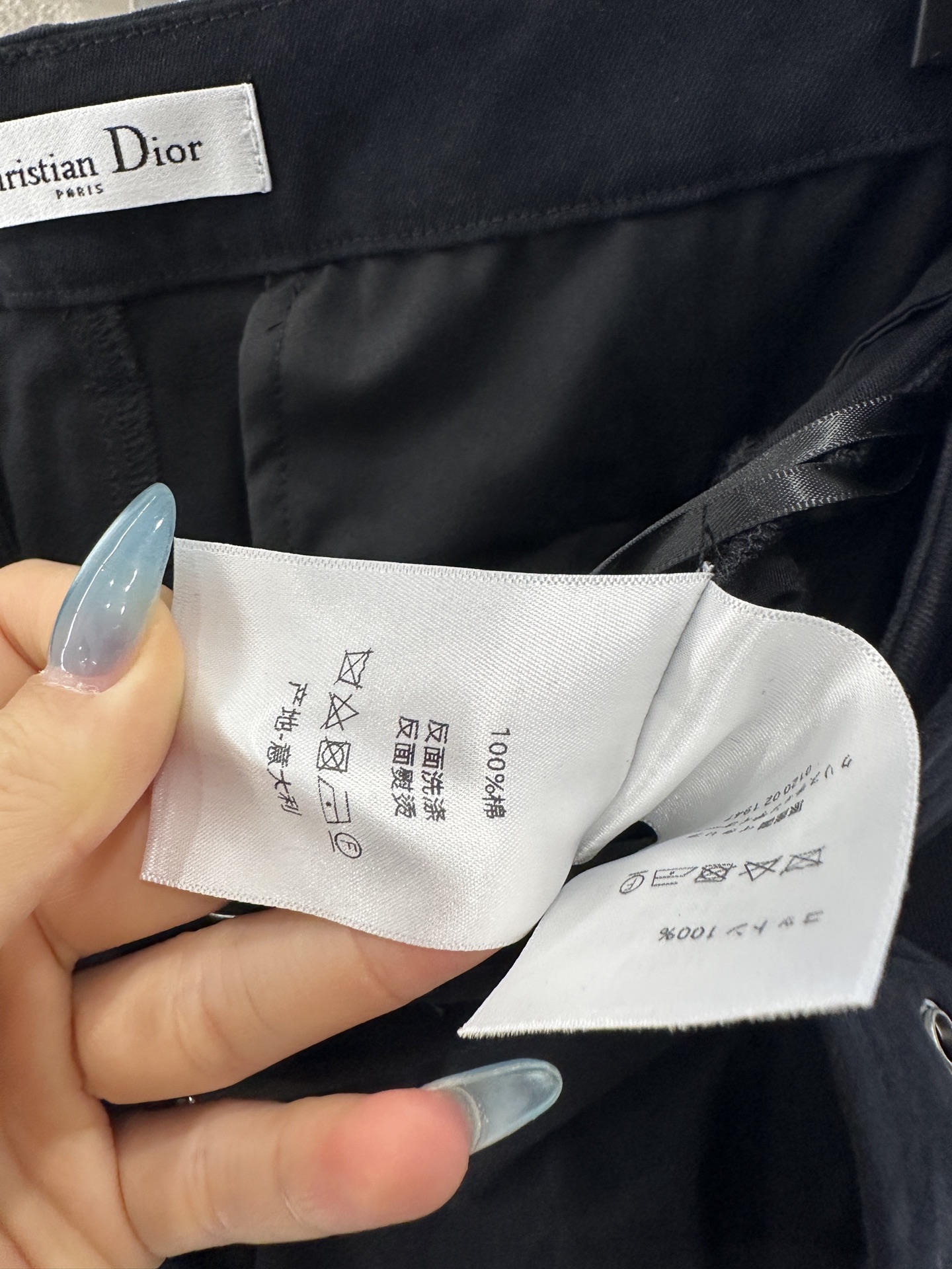 ♥Dio*♥2025新品上架 腰带阔腿长裤定制YB斜纹全棉材质，质感十足，纹理肌感更强，品相高级，腰带高