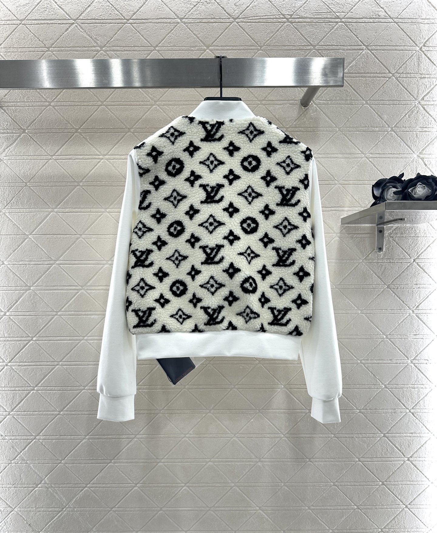 ♥Louis Vuitto*♥2025新品上架 拼接泰迪羊羔毛外套定制YB斜纹空气棉➕羊羔毛材质，柔软亲