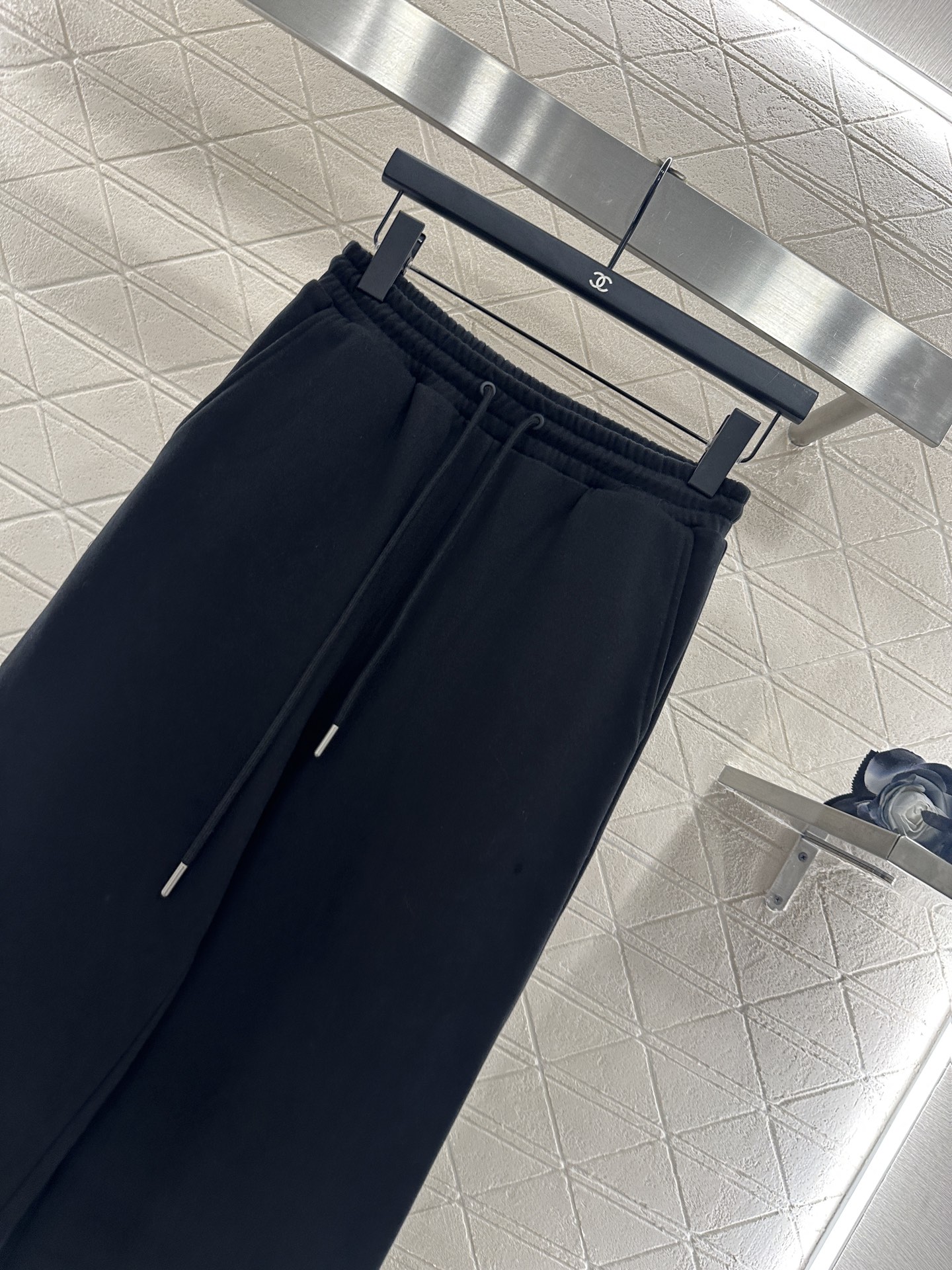 ♥Prad*♥2025新品上架 拼接格纹卫衣长裤套装定制YB斜纹全棉材质，质感细腻，舒适好穿，圆领卫衣长