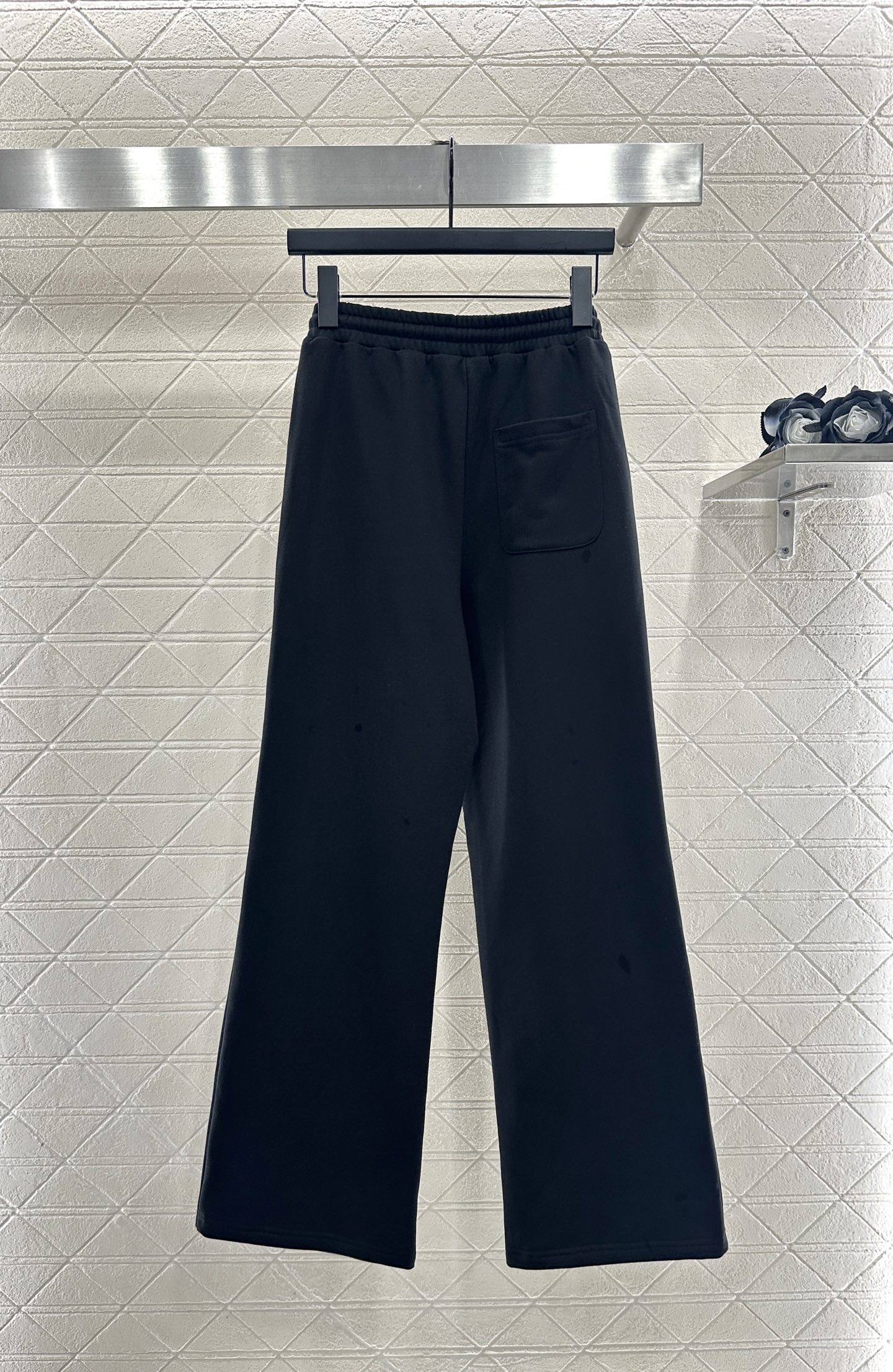 ♥Prad*♥2025新品上架 拼接格纹卫衣长裤套装定制YB斜纹全棉材质，质感细腻，舒适好穿，圆领卫衣长