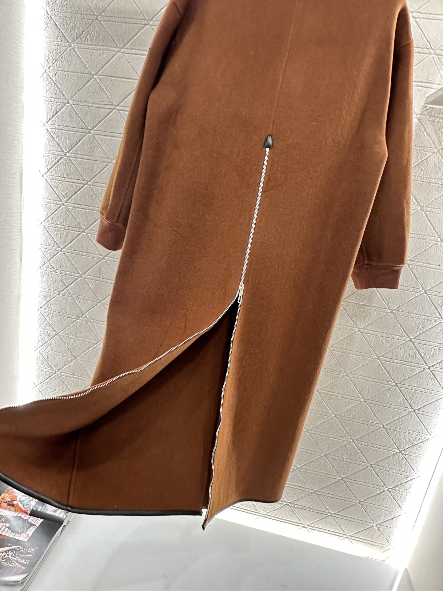 ♥Herme*♥2025新品上架 立领长款大衣定制YB百分百羊毛材质，手工双面尼制作，细腻亲肤，质感十足