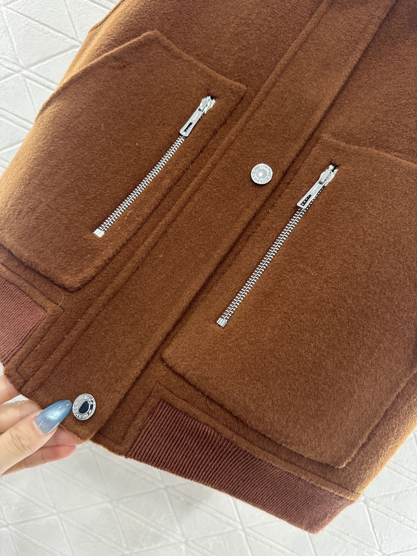 ♥Herme*♥2025新品上架 立领双面尼马甲定制YB百分百羊毛材质，纯手工双面尼制作，细腻亲肤，质感