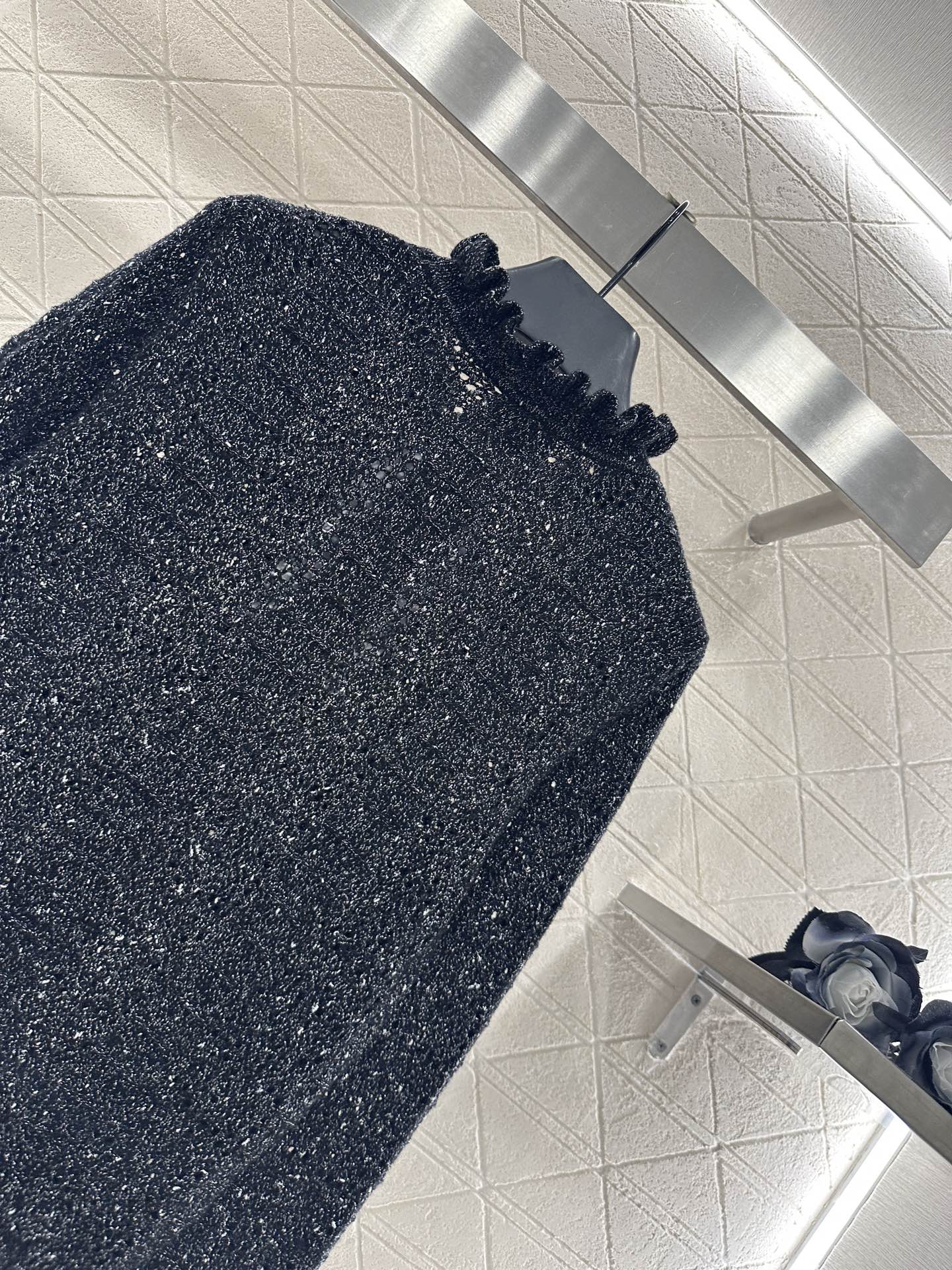 ♥Chane*♥2025新品上架 木耳花边立领针织长袖定制YB羊绒羊毛纱线织造，细腻柔软，弹力十足，精致