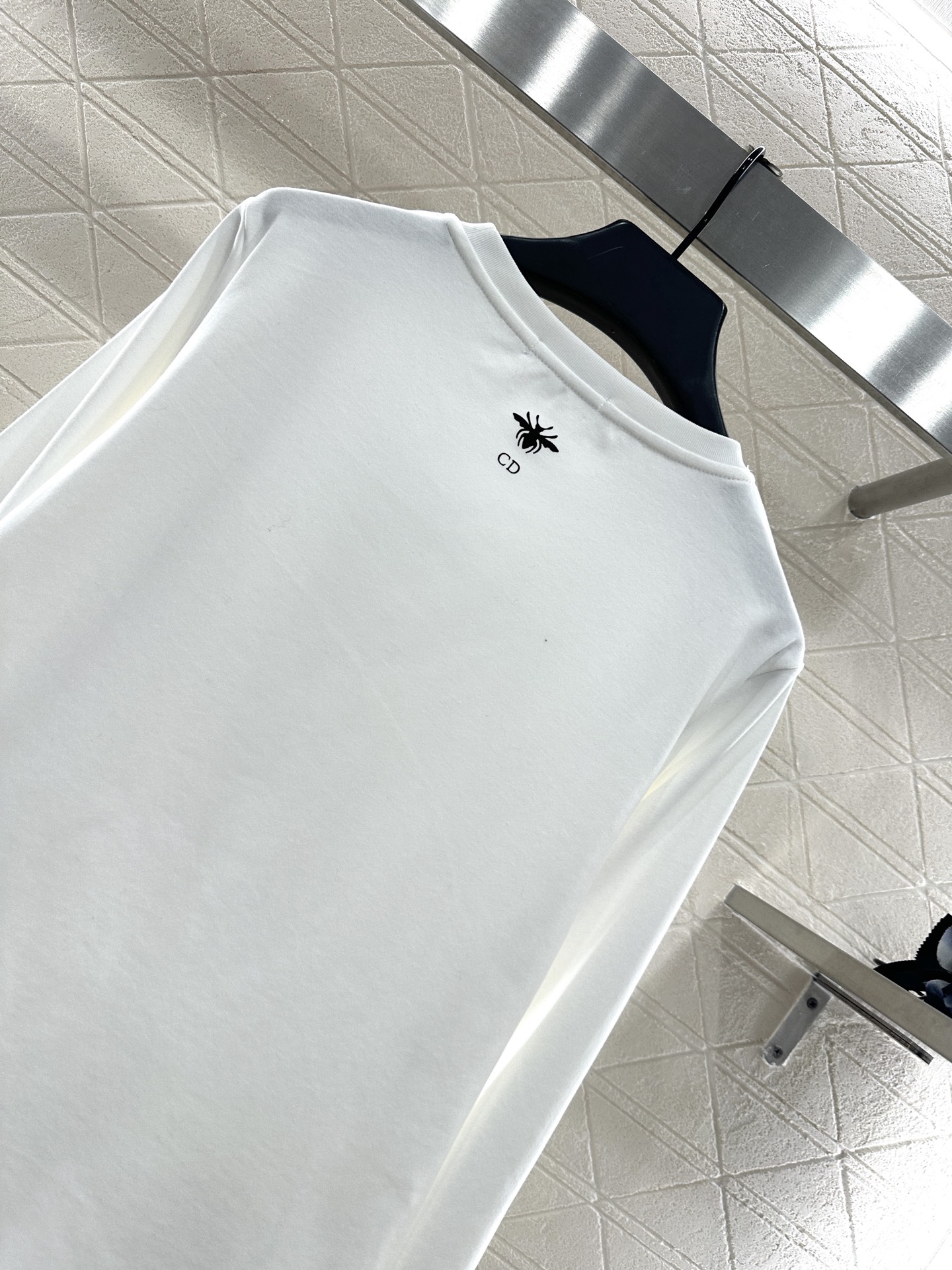 ♥Dio*♥2025新品上架 五角星钉珠水钻长袖上衣定制YB斜纹全棉材质，质感舒适，弹力好穿，圆领长袖上