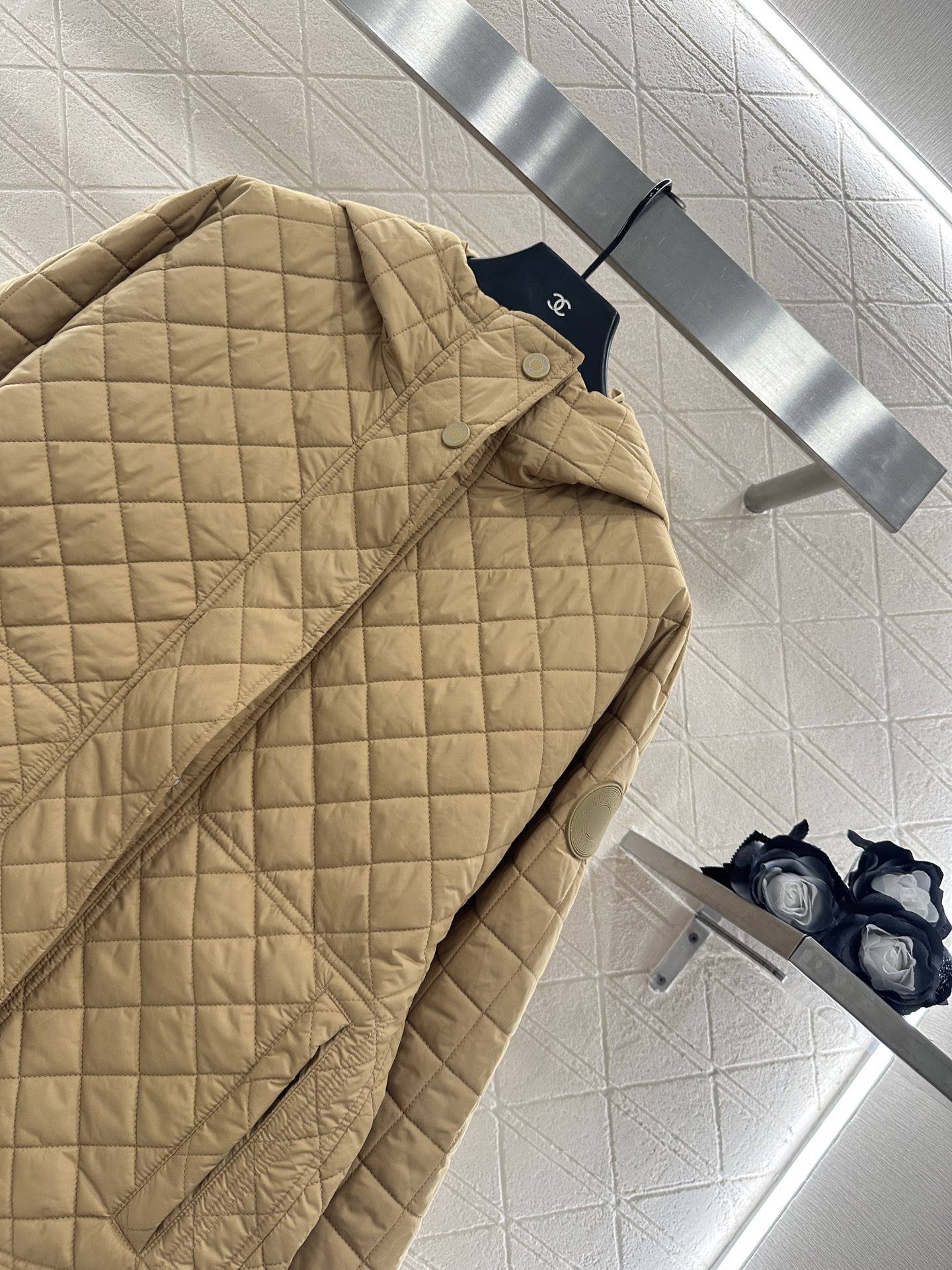 ♥Herme*♥2025新品上架 菱格连帽羽绒棉服定制YB进口防风防水尼龙材质，其工艺还原，升级材质，提