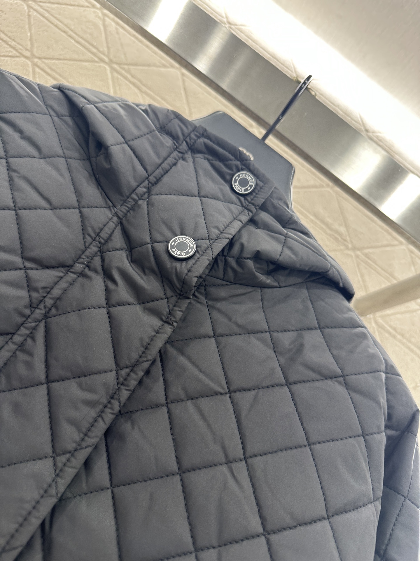 ♥Herme*♥2025新品上架 菱格连帽羽绒棉服定制YB进口防风防水尼龙材质，其工艺还原，升级材质，提