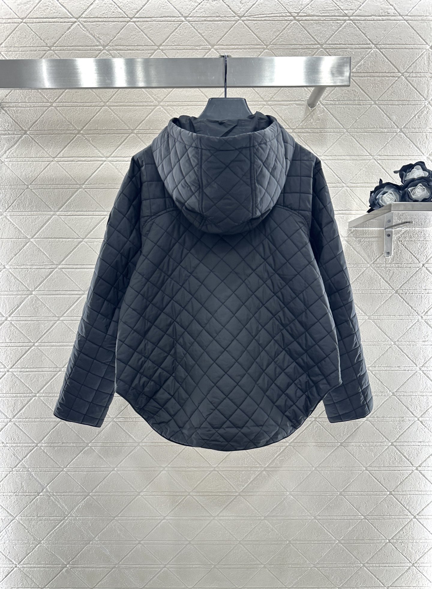 ♥Herme*♥2025新品上架 菱格连帽羽绒棉服定制YB进口防风防水尼龙材质，其工艺还原，升级材质，提