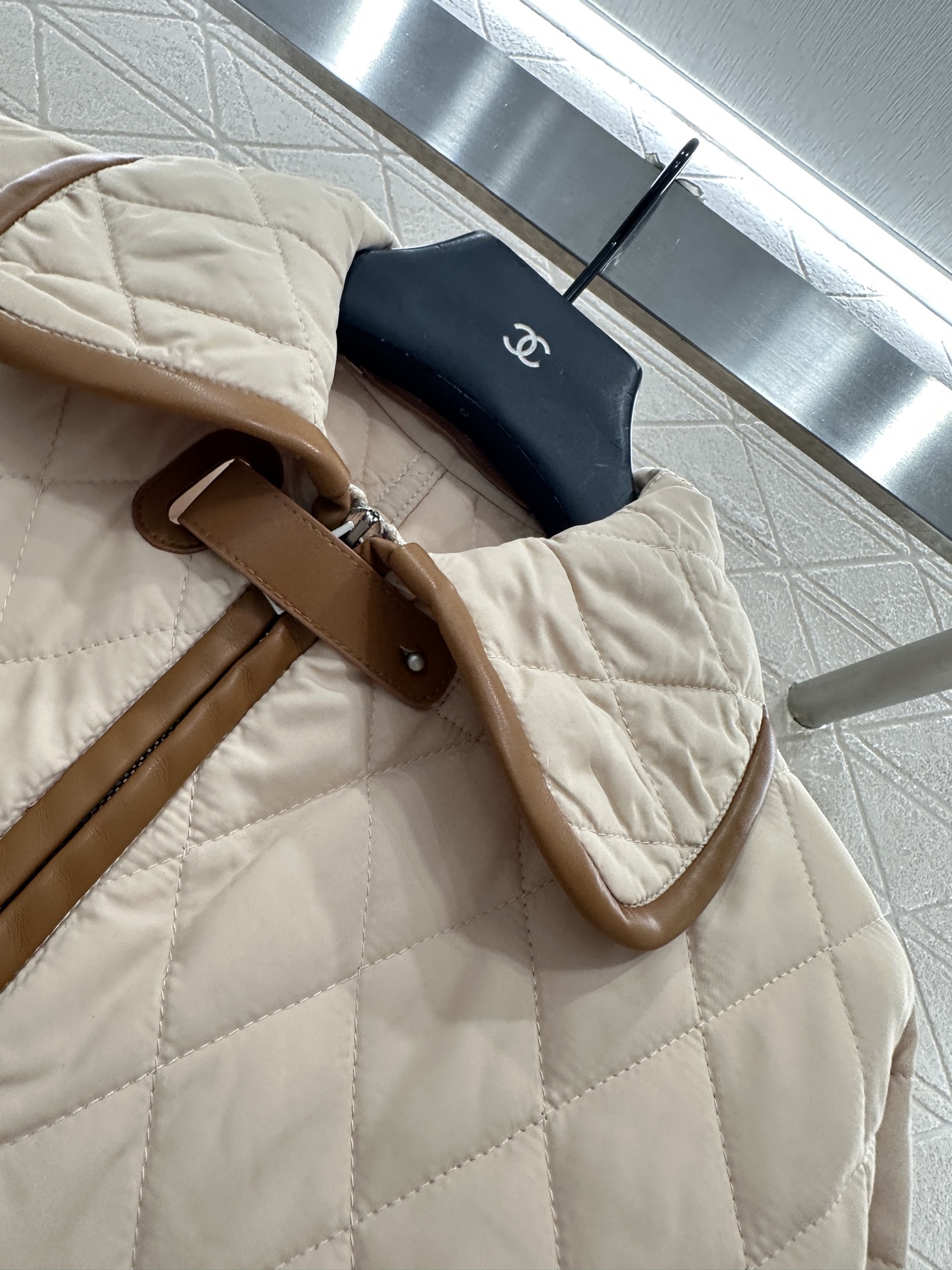 Elegant Quilted Coat with Cord Waist, Designer Inspired, Perfect for Fall 6 i1759069549582 2244 0 5