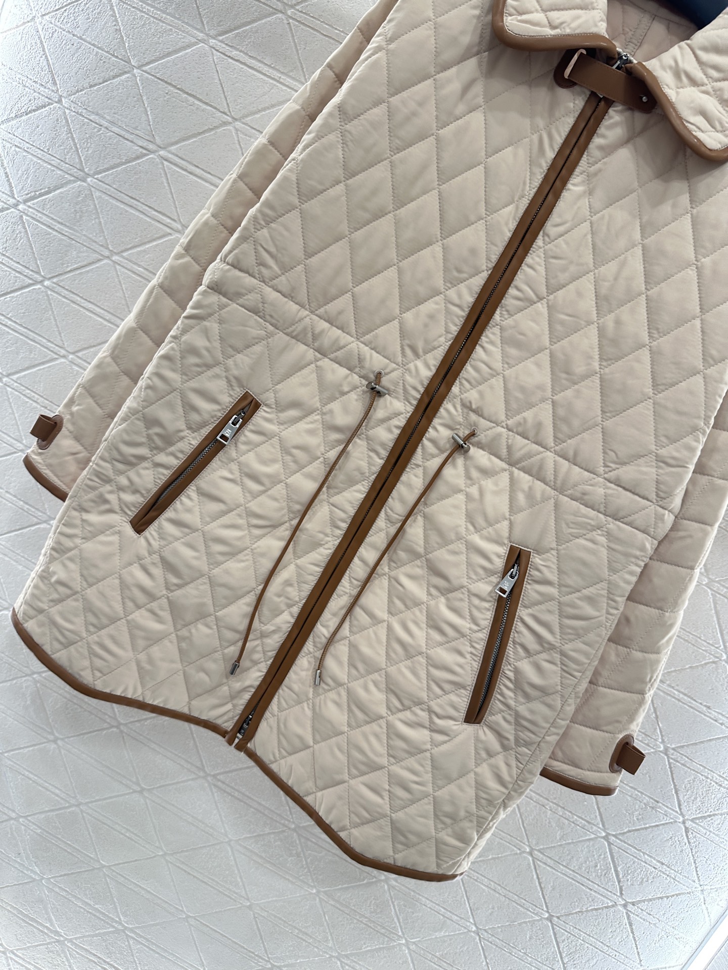 Elegant Quilted Coat with Cord Waist, Designer Inspired, Perfect for Fall 4 i1759069551133 2877 0 3