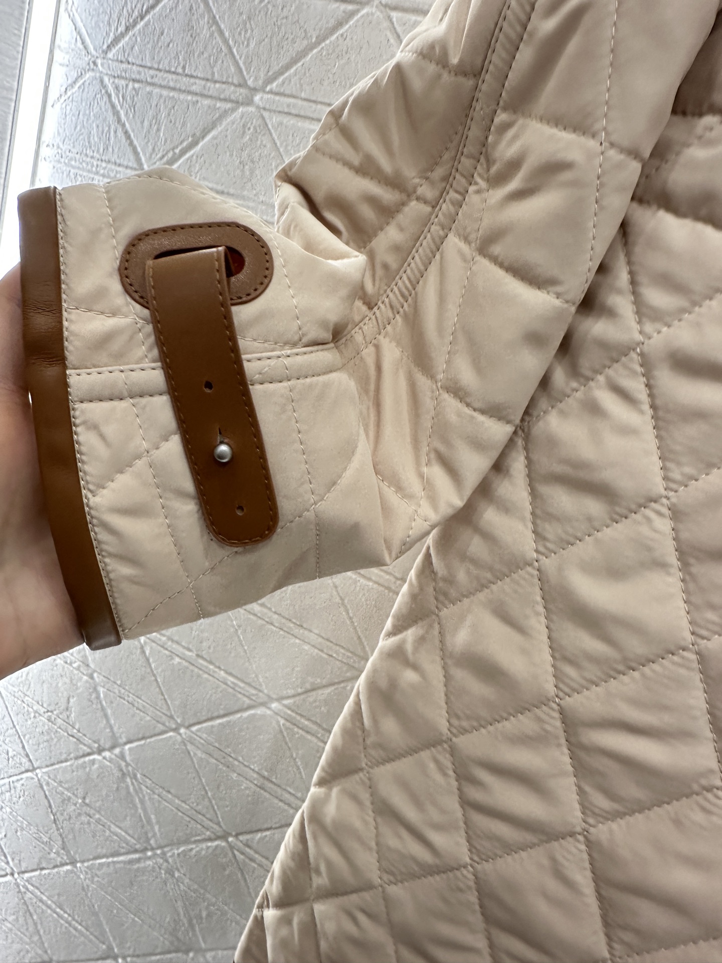 Elegant Quilted Coat with Cord Waist, Designer Inspired, Perfect for Fall 7 i1759069551219 8716 0 8