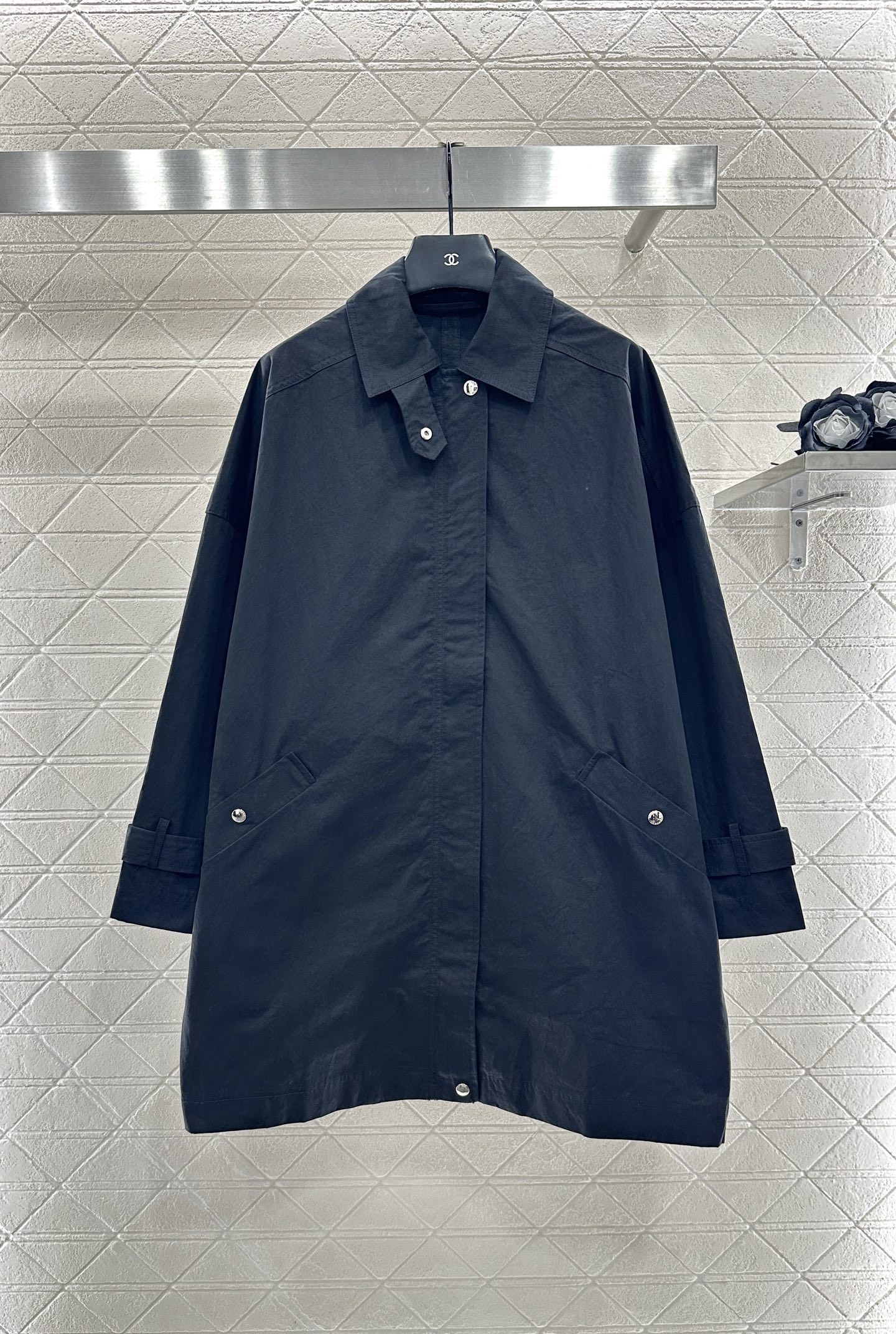 Elegant Women's Trench Coat with Buckle Detail - Timeless Style