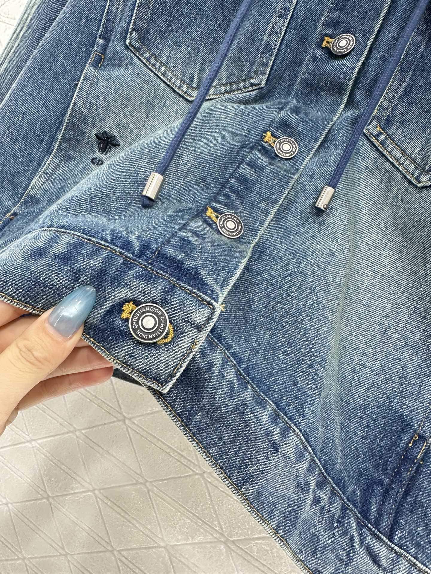 Dior 2025 Denim Jacket & Pants Set, YB Twill Cotton, Vintage Blue & Grey 5 i1759071263510 3947 0 4