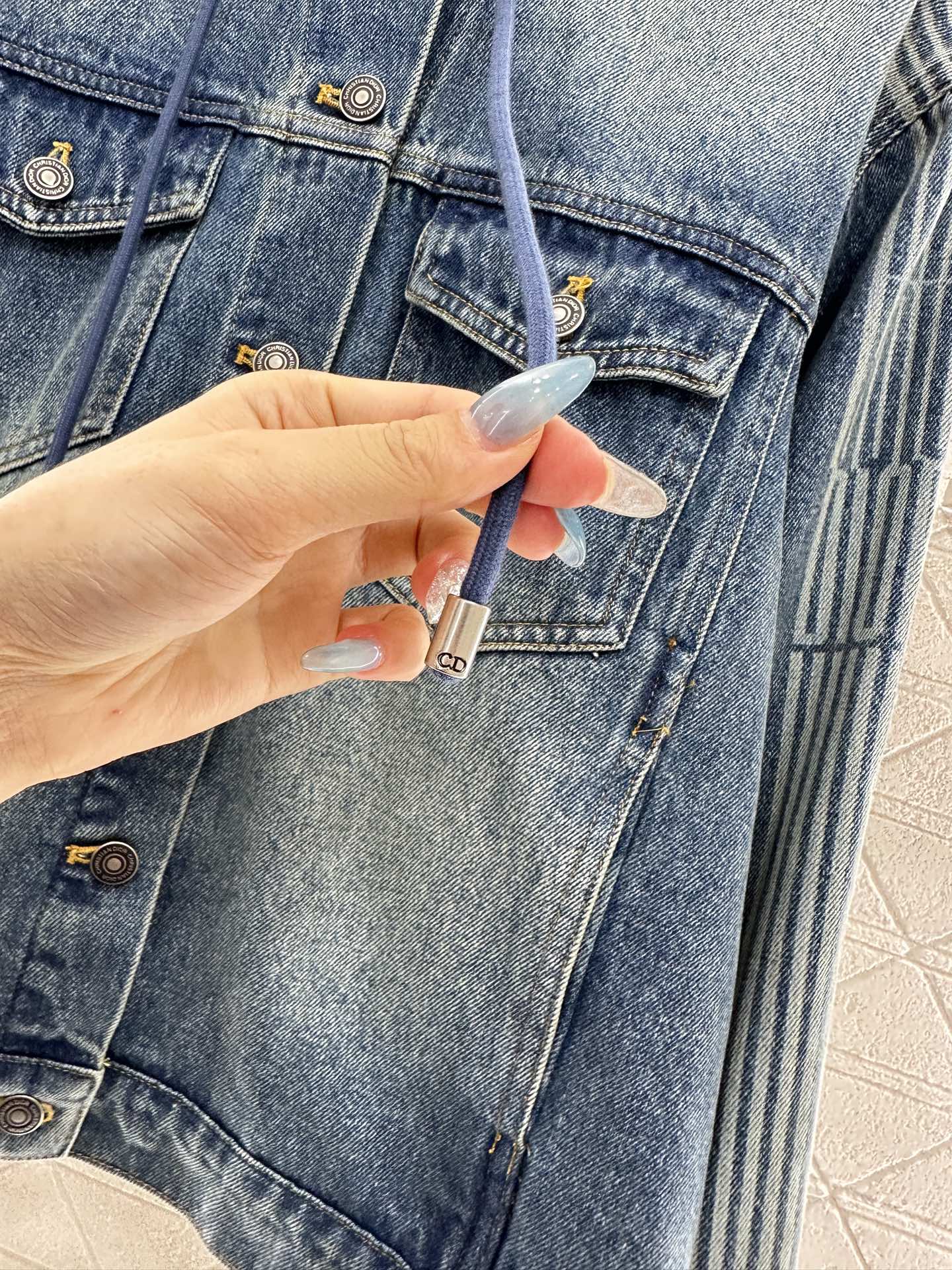 Dior 2025 Denim Jacket & Pants Set, YB Twill Cotton, Vintage Blue & Grey 6 i1759071265167 2238 0 5
