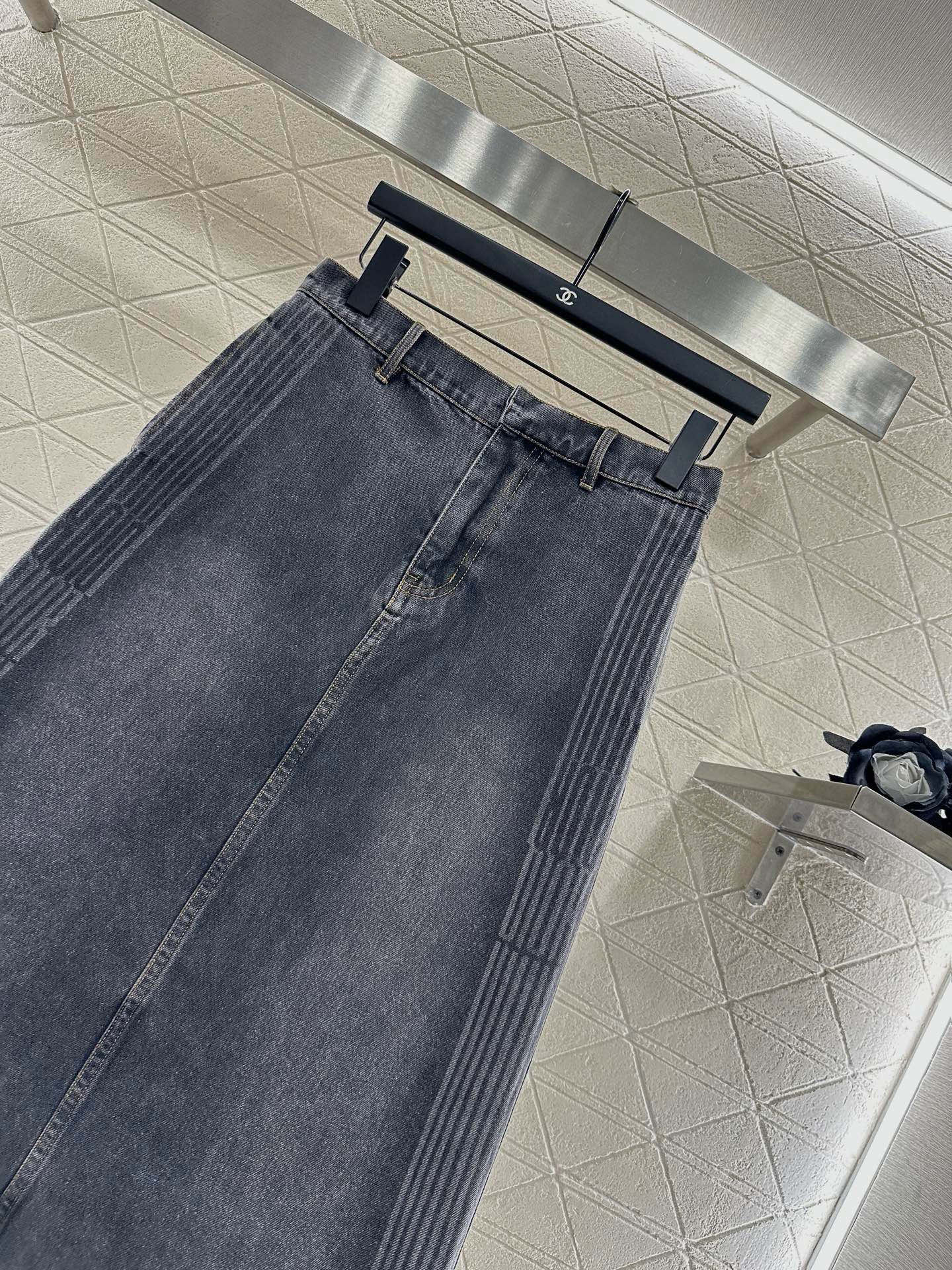 ♥Dio*♥2025新品上架毛绒翻领牛仔外套半裙套装定制YB斜纹全棉牛仔材质，水洗做旧复古蓝➕碳灰黑色可