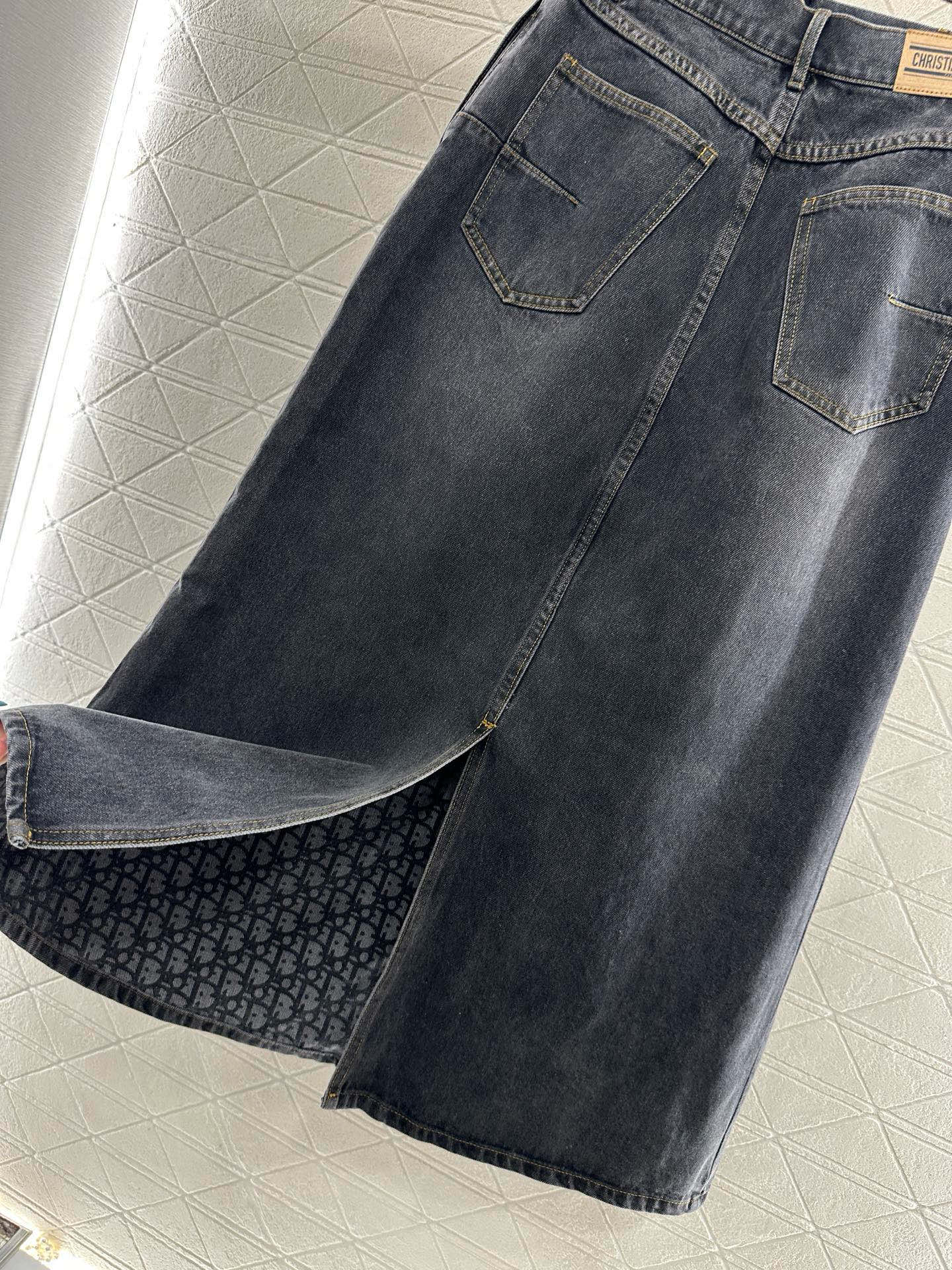 ♥Dio*♥2025新品上架毛绒翻领牛仔外套半裙套装定制YB斜纹全棉牛仔材质，水洗做旧复古蓝➕碳灰黑色可