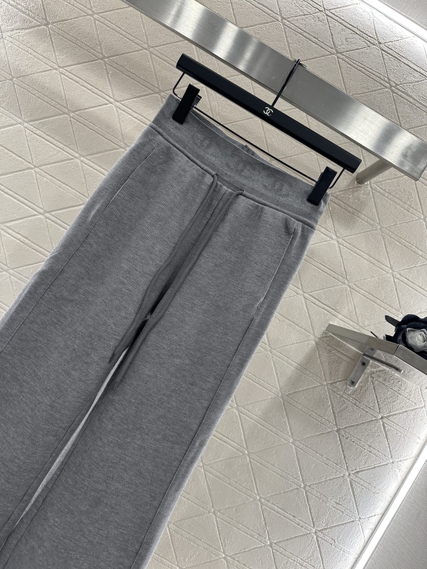 ♥Chane*♥2025新品上架 抽绳阔腿长裤定制YB进口人棉材质，适合秋季厚度，舒适好穿，抽绳阔腿直筒