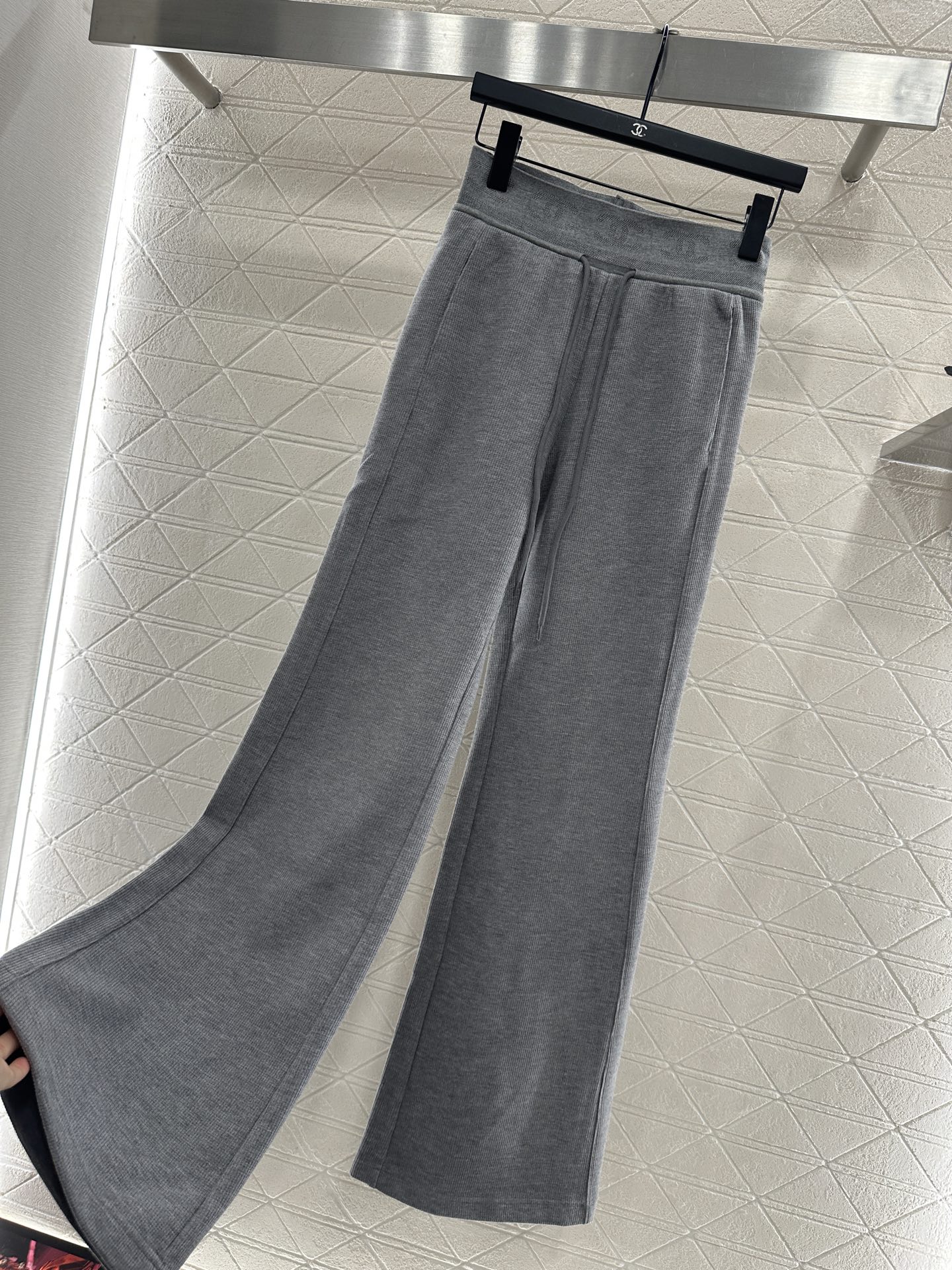 ♥Chane*♥2025新品上架 抽绳阔腿长裤定制YB进口人棉材质，适合秋季厚度，舒适好穿，抽绳阔腿直筒