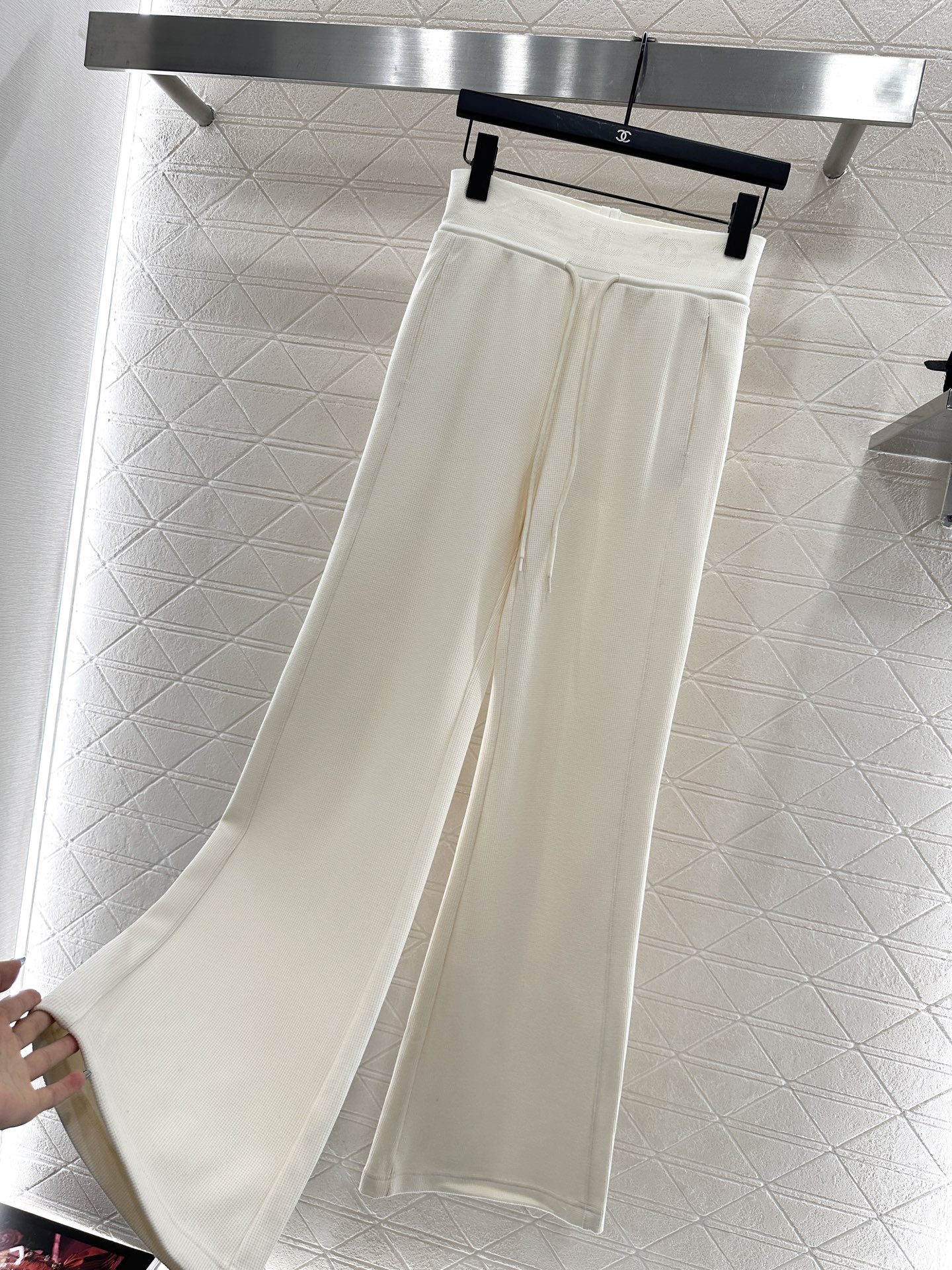 ♥Chane*♥2025新品上架 抽绳阔腿长裤定制YB进口人棉材质，适合秋季厚度，舒适好穿，抽绳阔腿直筒