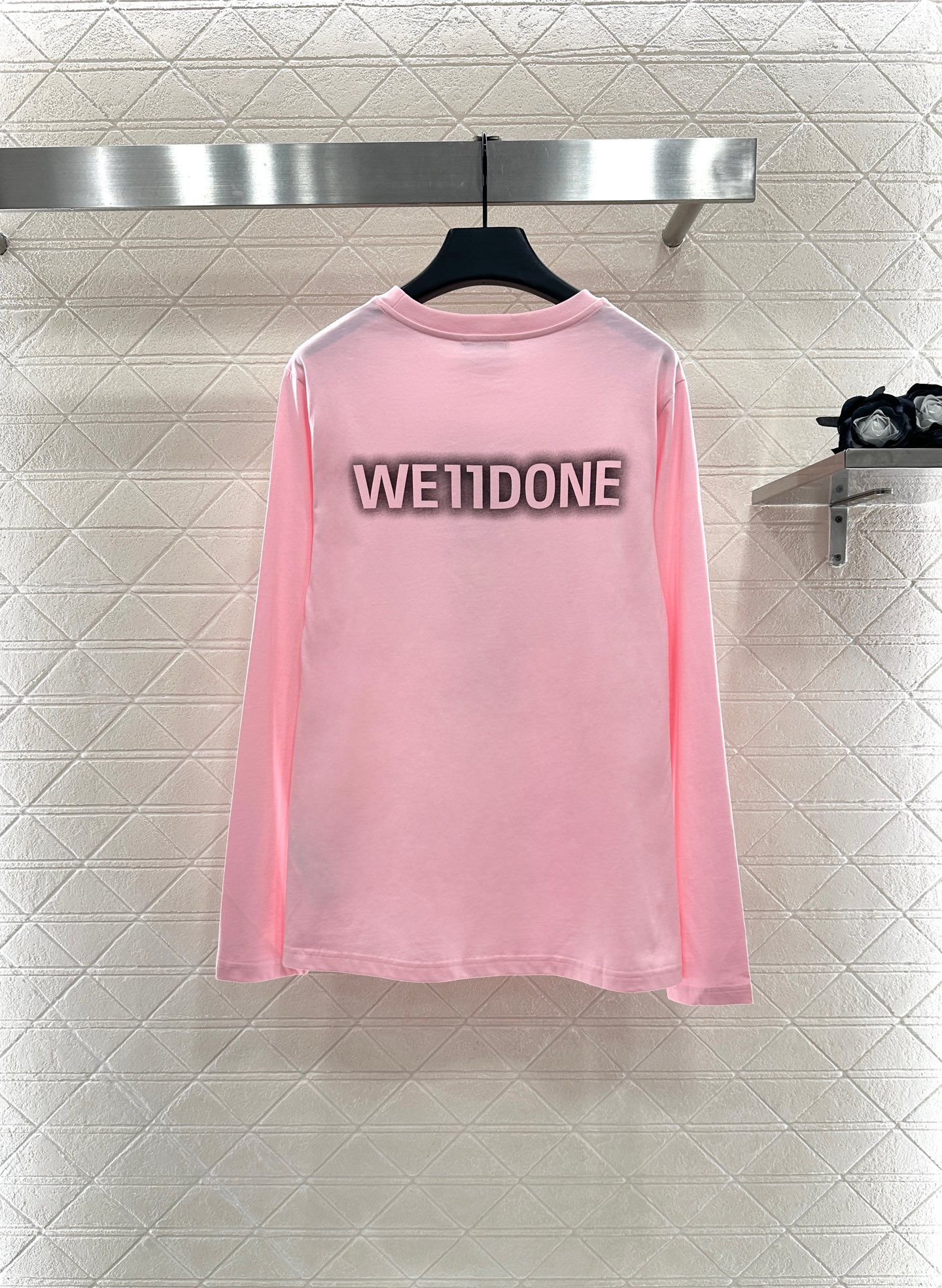 ♥We11don*♥2025新品上架 圆领小熊印花长袖上衣定制YB斜纹全棉材质，质感细腻，穿搭舒适弹力，