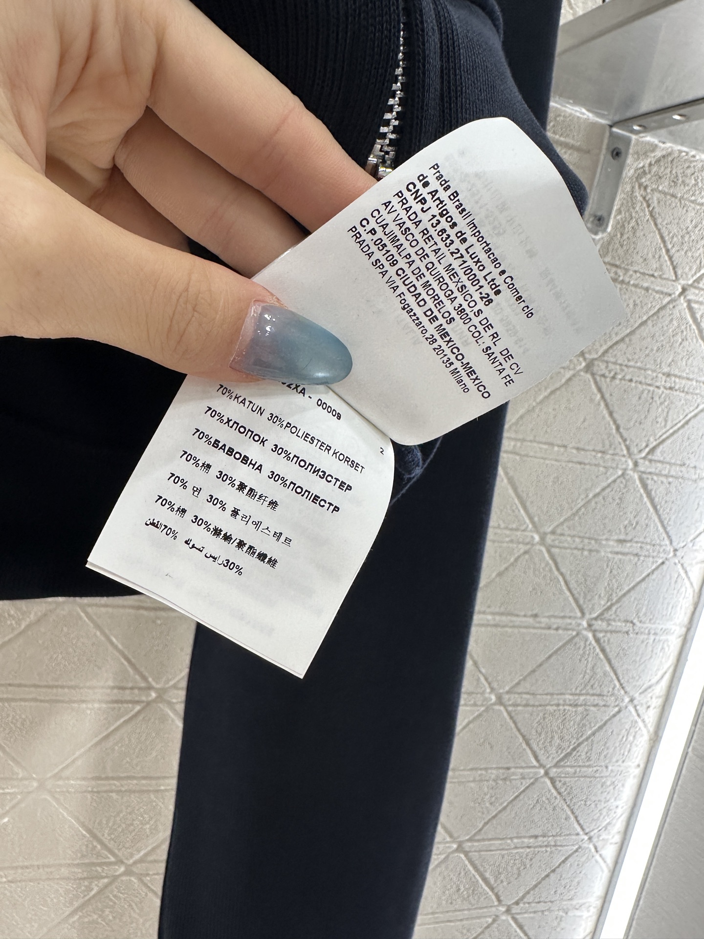 ♥Miumi*♥2025新品上架 格纹拼接连帽外套长裤套装定制YB斜纹全棉材质，质感光泽，品相高级，宽松