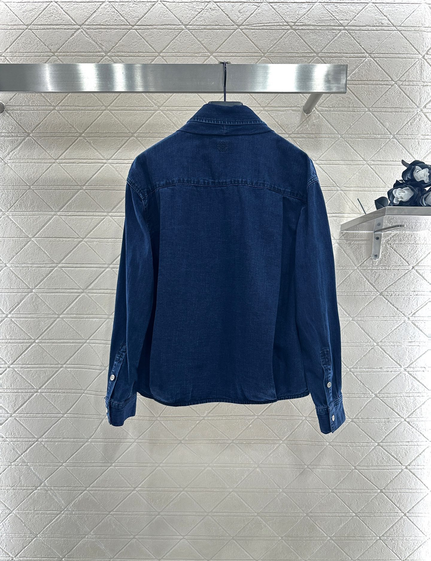 ♥Loew*♥2025新品上架 牛仔衬衫灯笼九分裤套装定制YB斜纹棉牛仔材质，舒适柔软，透气好穿，水洗做