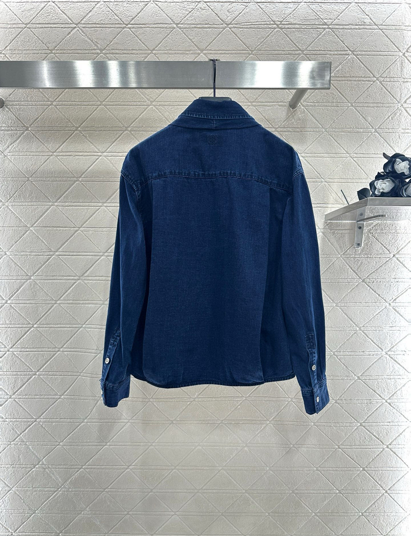 ♥Loew*♥2025新品上架 牛仔衬衫灯笼九分裤套装定制YB斜纹棉牛仔材质，舒适柔软，透气好穿，水洗做