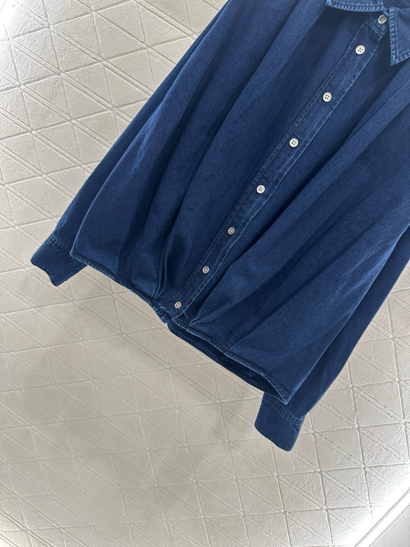 ♥Loew*♥2025新品上架 牛仔衬衫灯笼九分裤套装定制YB斜纹棉牛仔材质，舒适柔软，透气好穿，水洗做