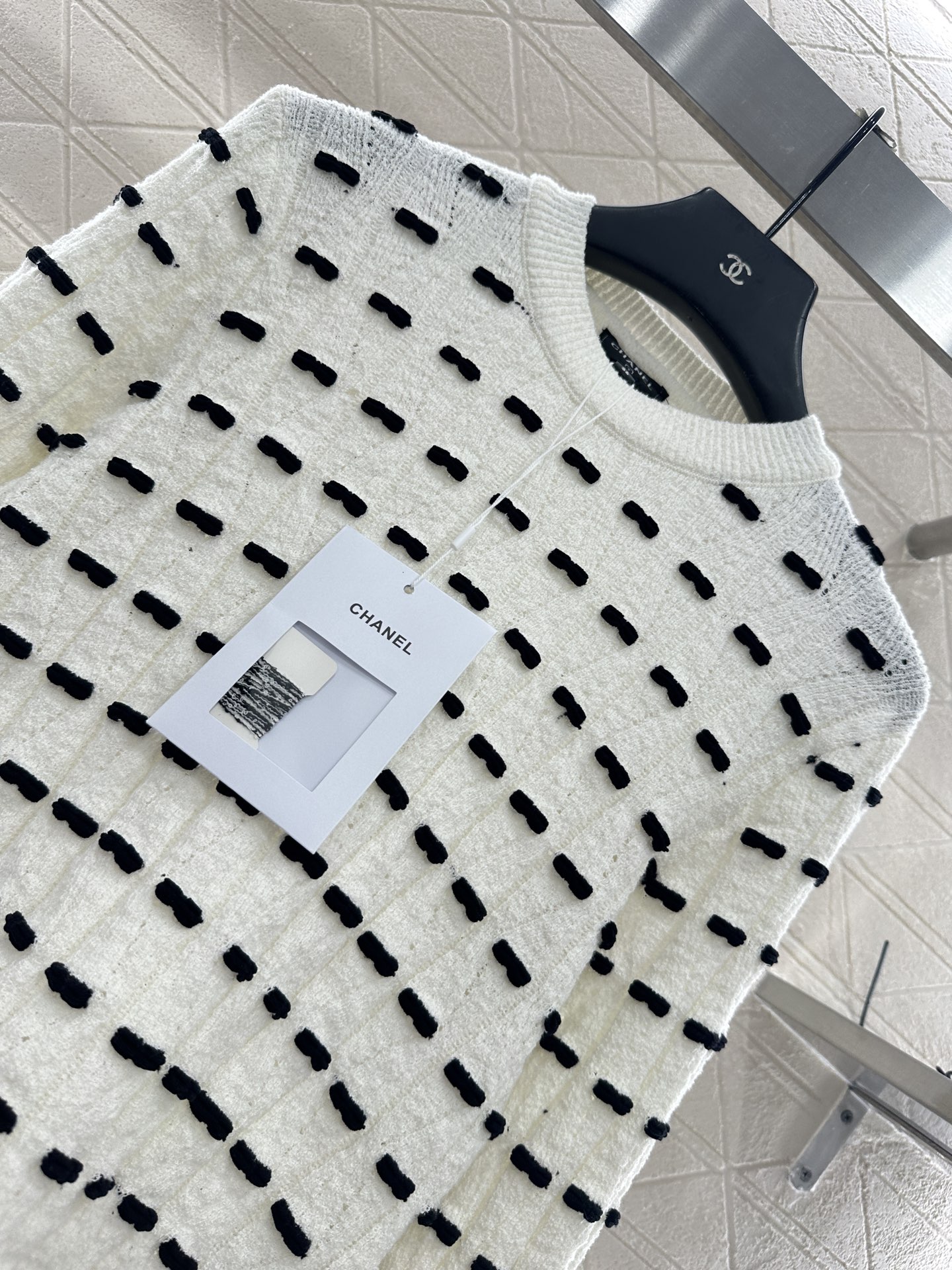 ♥Chane*♥2025新品上架 蝴蝶结针织长袖上衣定制YB羊毛纱线织造，质感高级舒适，套头针织毛衣剪裁