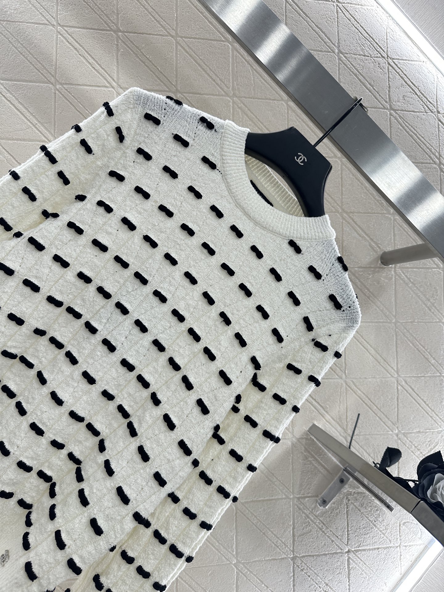 ♥Chane*♥2025新品上架 蝴蝶结针织长袖上衣定制YB羊毛纱线织造，质感高级舒适，套头针织毛衣剪裁