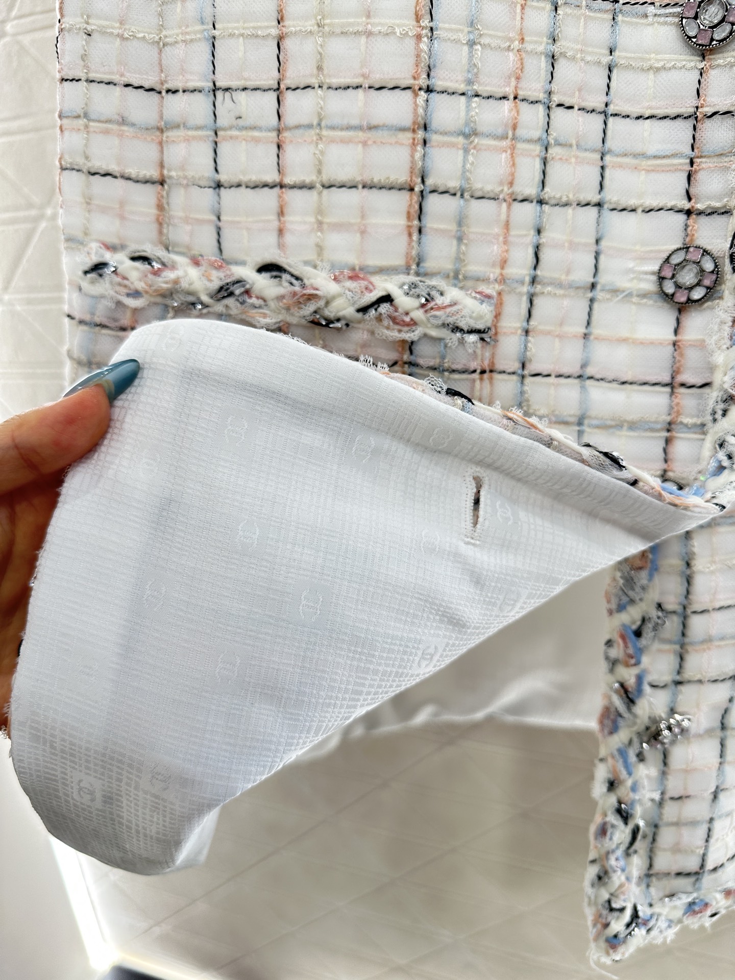 ♥Chane*♥2025新品上架 编织洋装捆边马甲裙定制YB进口粗纺羊毛呢材质，肌理明显，毛料肉眼可见，