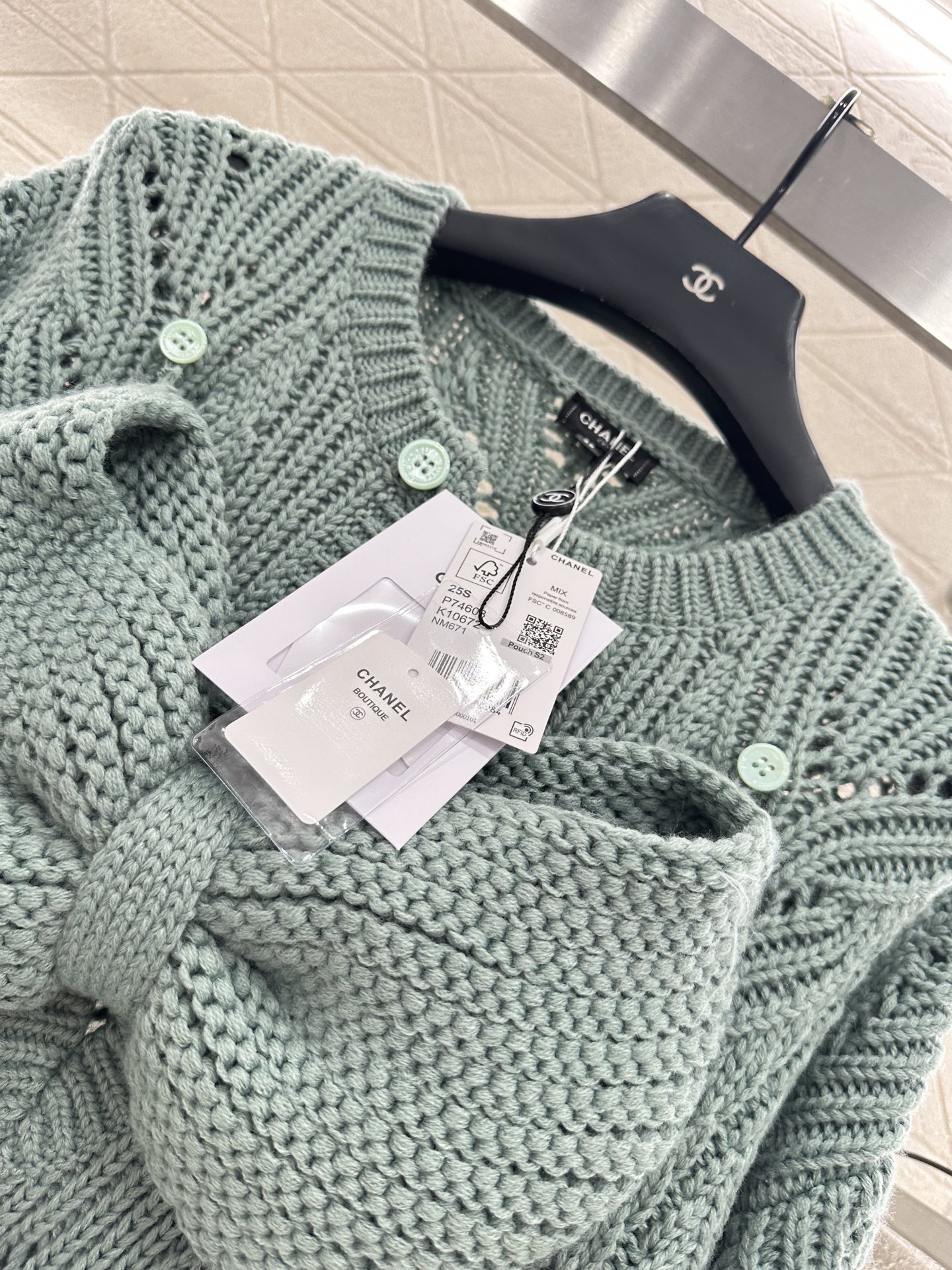 ♥Chane*♥2025新品上架 蝴蝶结镂空针织裙定制YB羊毛纱线织造，穿搭舒适，柔软细腻，针织连衣裙剪