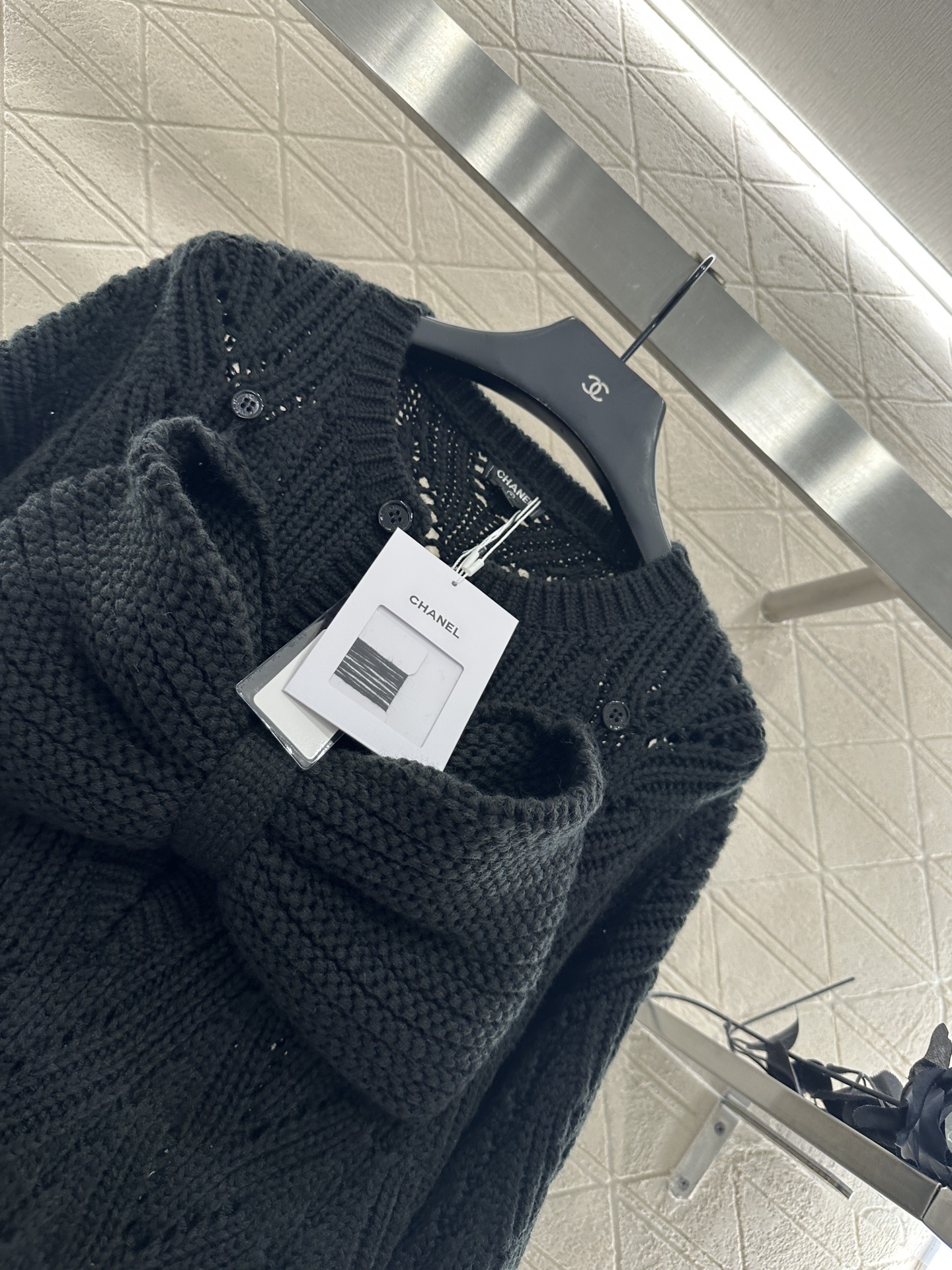 ♥Chane*♥2025新品上架 蝴蝶结镂空针织裙定制YB羊毛纱线织造，穿搭舒适，柔软细腻，针织连衣裙剪