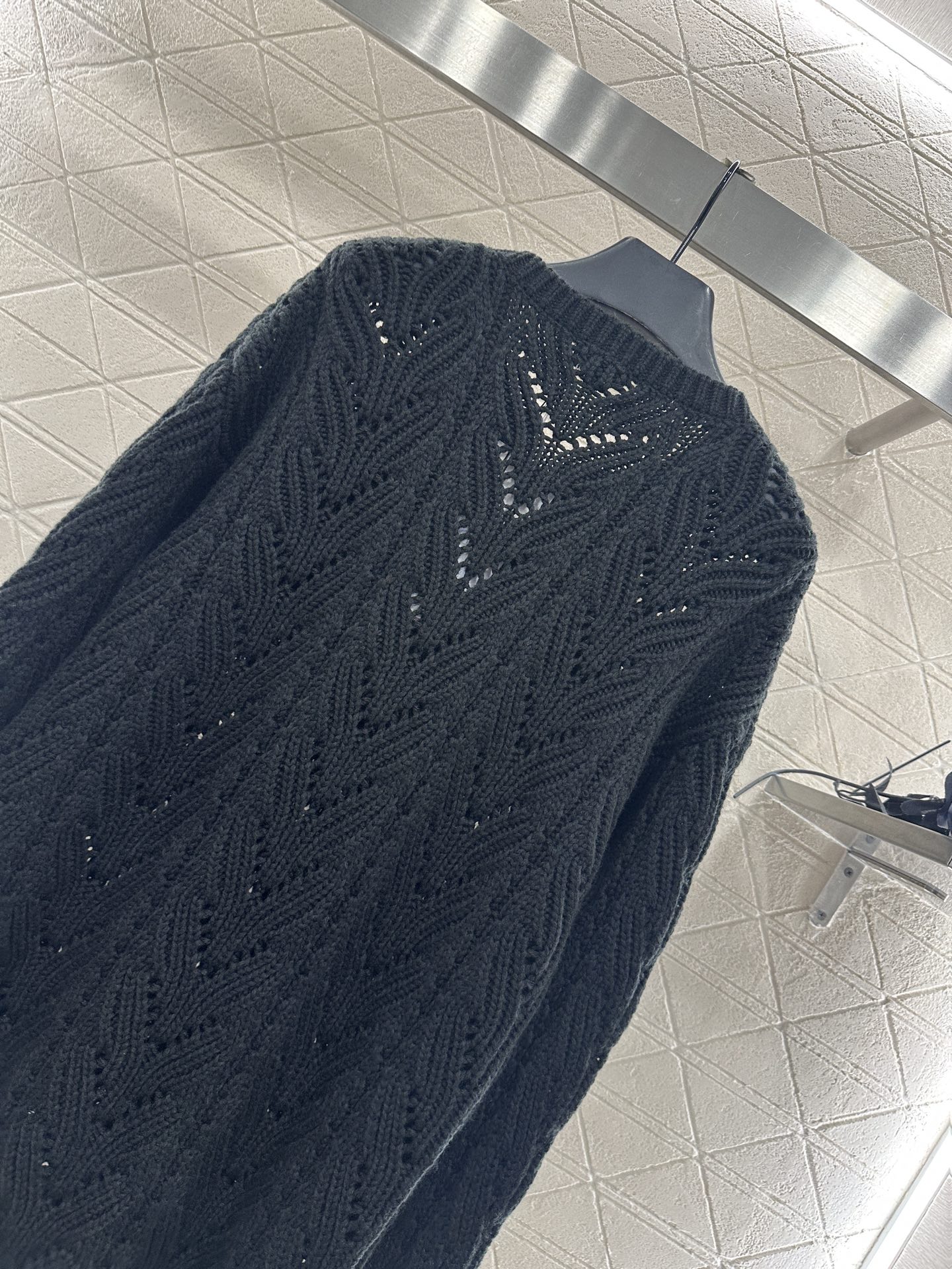 ♥Chane*♥2025新品上架 蝴蝶结镂空针织裙定制YB羊毛纱线织造，穿搭舒适，柔软细腻，针织连衣裙剪