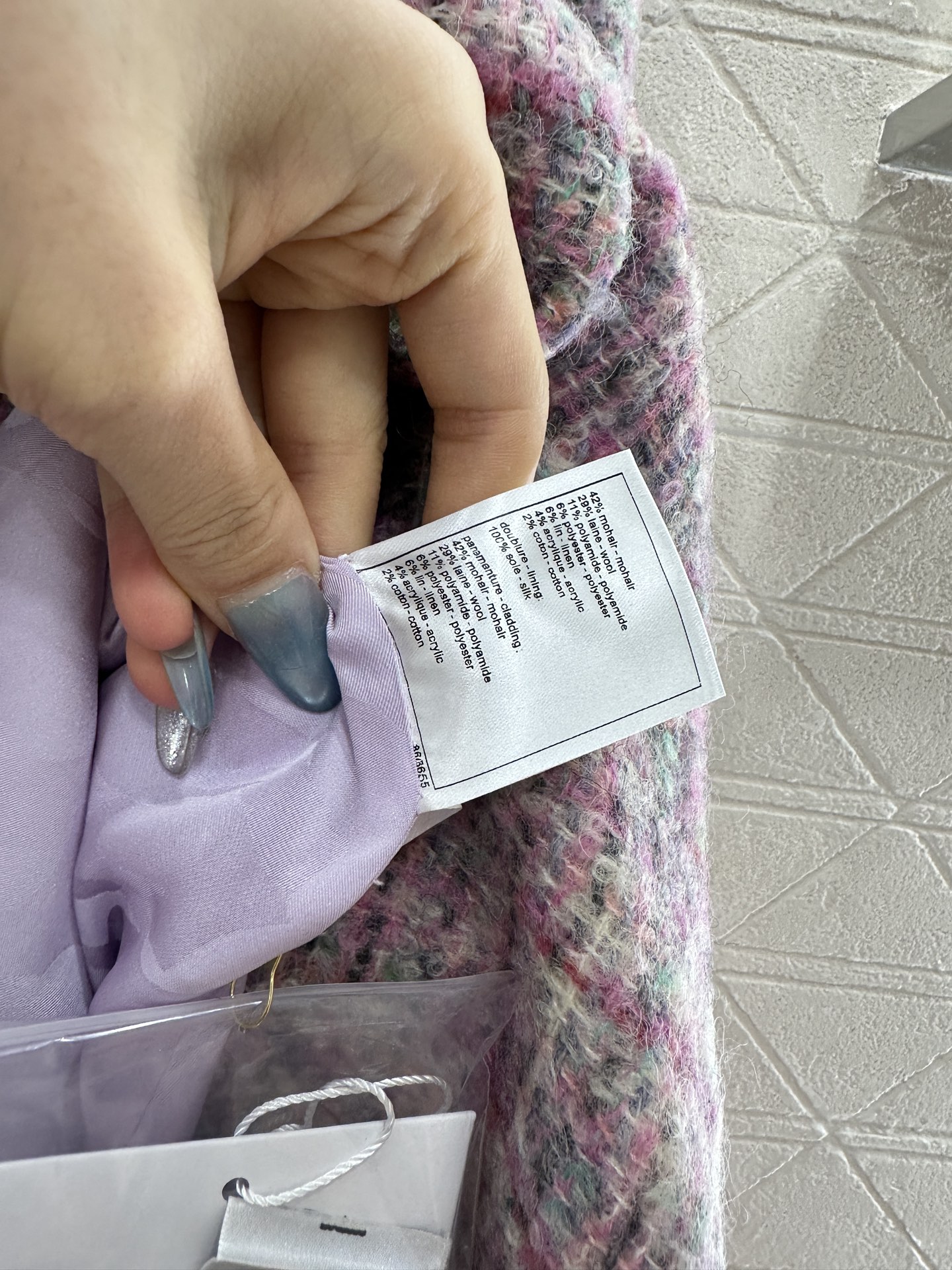 ♥Chane*♥2025新品上架 格纹粗花呢翻领洋装大衣定制YB进口粗纺羊毛呢材质，肌理明显，质感上乘，