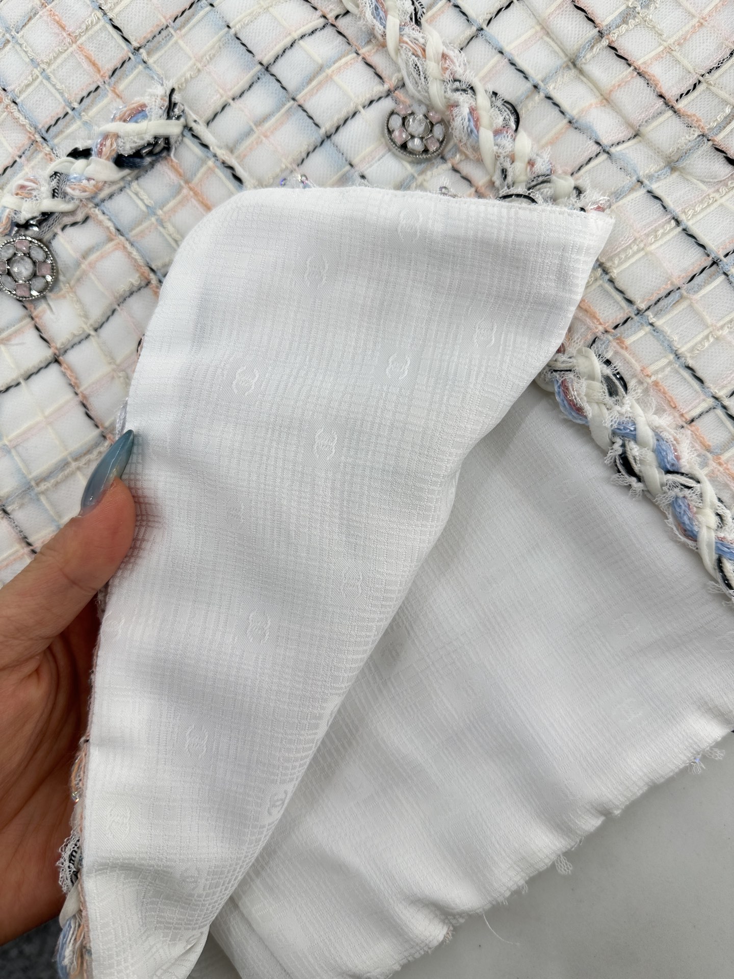 ♥Chane*♥2025新品上架 编织洋装捆边马甲裙定制YB进口粗纺羊毛呢材质，肌理明显，毛料肉眼可见，