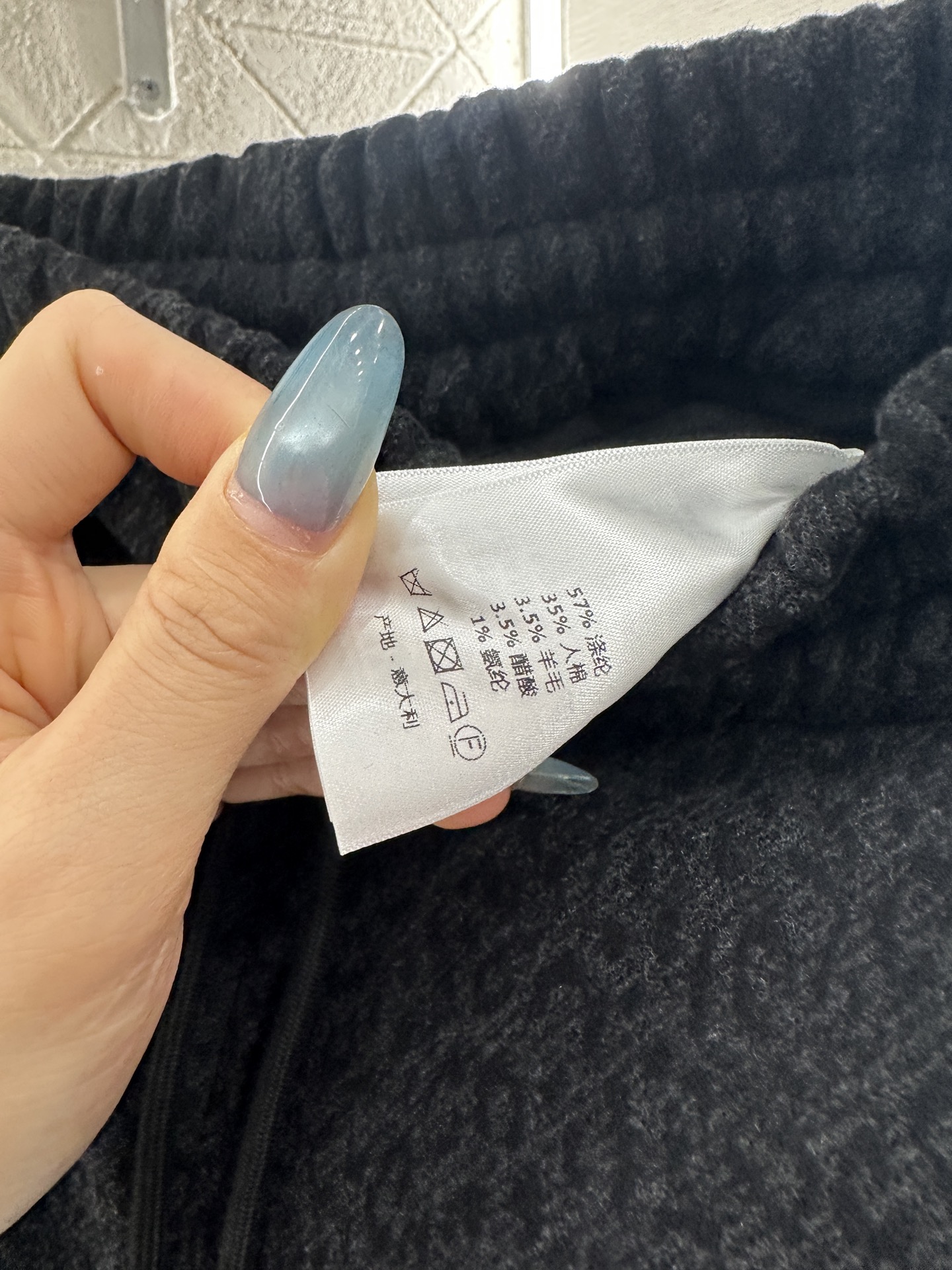 ♥Dio*♥2025新品上架 高腰抽绳阔腿长裤定制YB进口棉毛材质，面料柔软舒适，光泽细腻，高腰抽绳阔腿