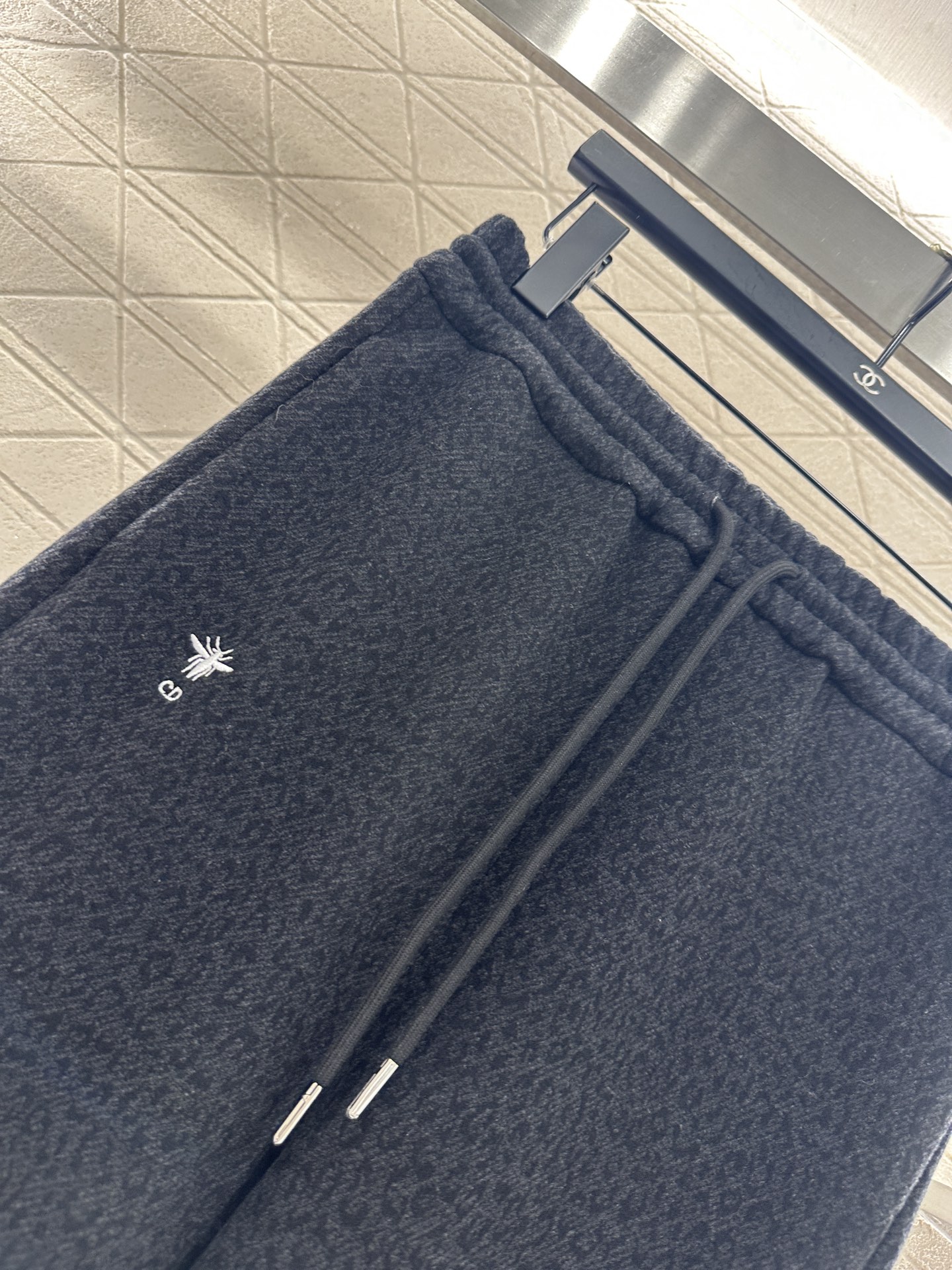 ♥Dio*♥2025新品上架 高腰抽绳阔腿长裤定制YB进口棉毛材质，面料柔软舒适，光泽细腻，高腰抽绳阔腿