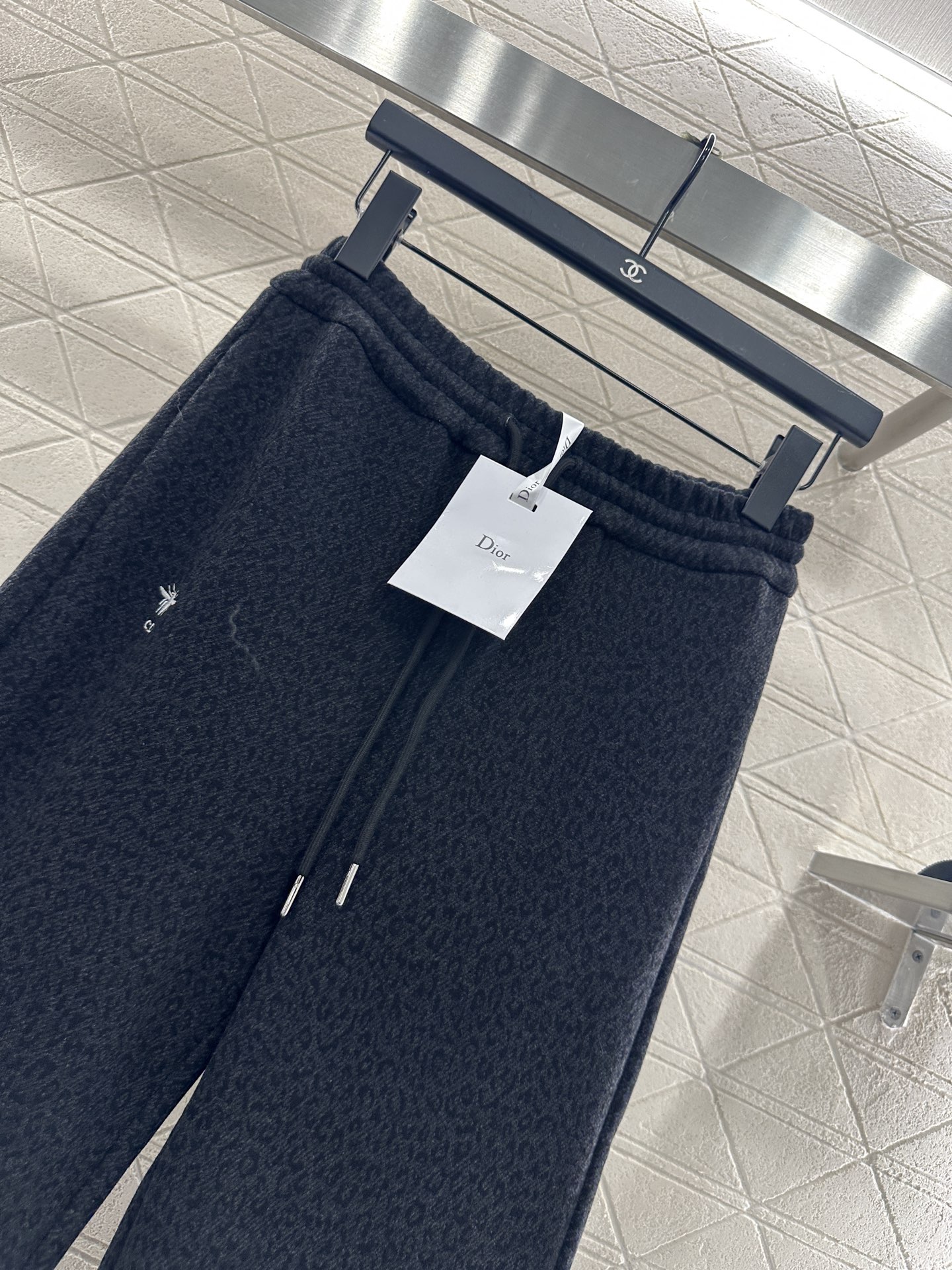 ♥Dio*♥2025新品上架 高腰抽绳阔腿长裤定制YB进口棉毛材质，面料柔软舒适，光泽细腻，高腰抽绳阔腿