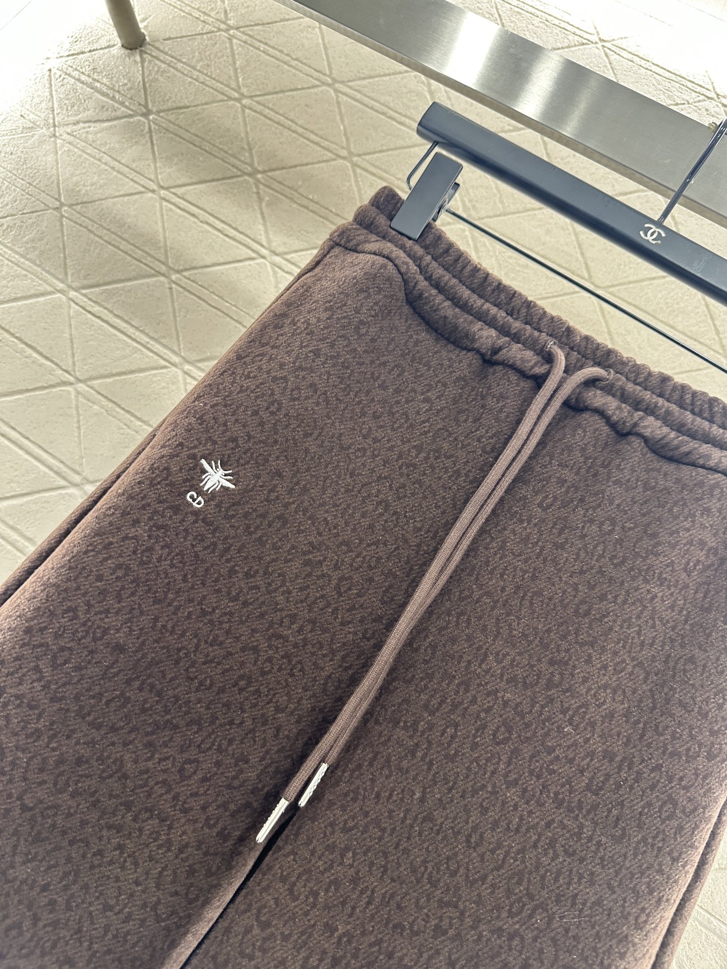 ♥Dio*♥2025新品上架 高腰抽绳阔腿长裤定制YB进口棉毛材质，面料柔软舒适，光泽细腻，高腰抽绳阔腿