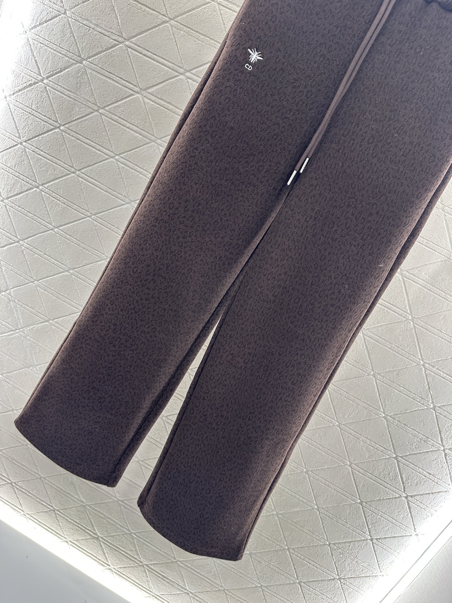 ♥Dio*♥2025新品上架 高腰抽绳阔腿长裤定制YB进口棉毛材质，面料柔软舒适，光泽细腻，高腰抽绳阔腿