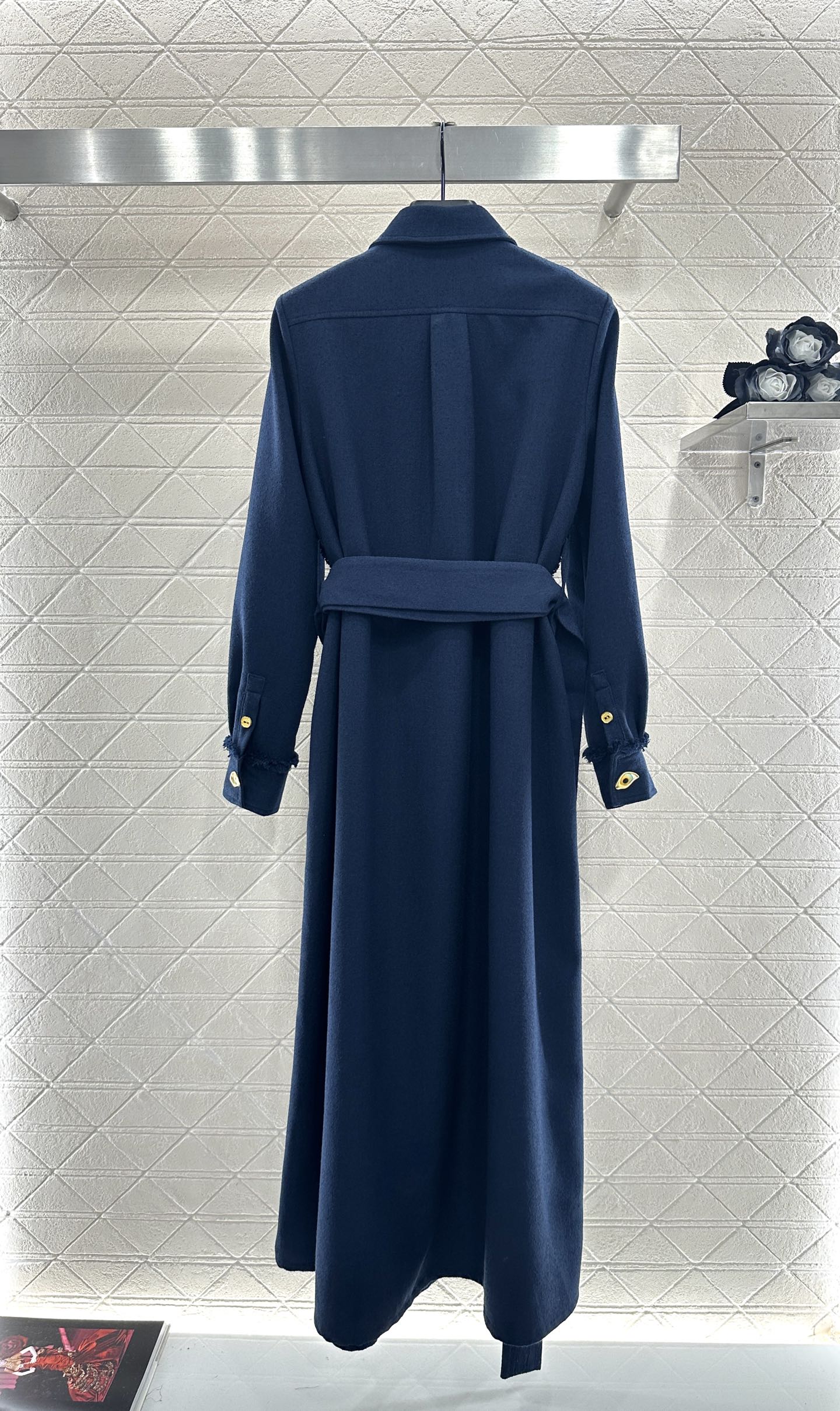 ♥Sch*♥2025新品上架 腰带长款风衣外套定制YB进口棉毛材质，质感品相绝佳，长款翻领风衣外套，经久