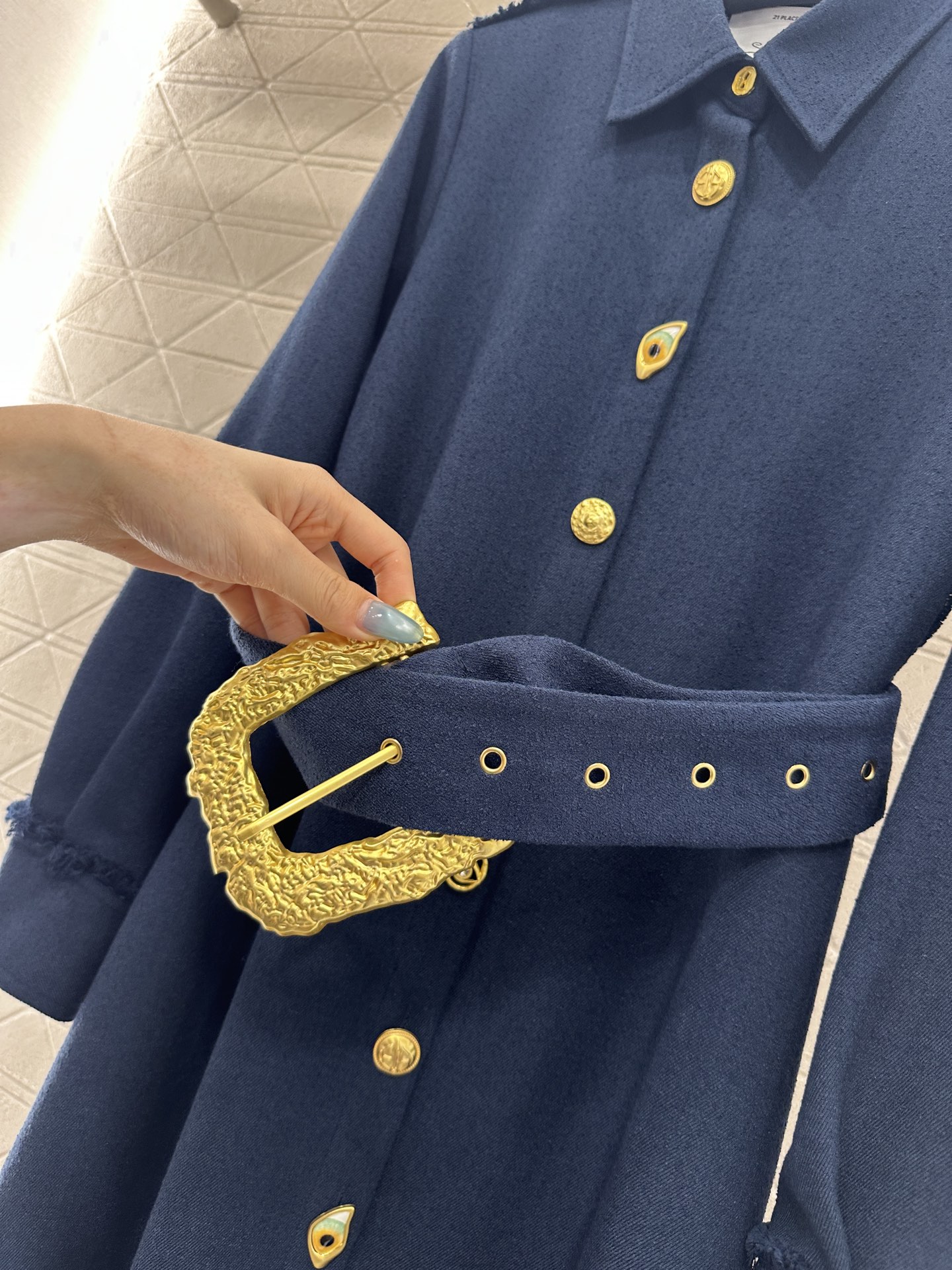 ♥Sch*♥2025新品上架 腰带长款风衣外套定制YB进口棉毛材质，质感品相绝佳，长款翻领风衣外套，经久