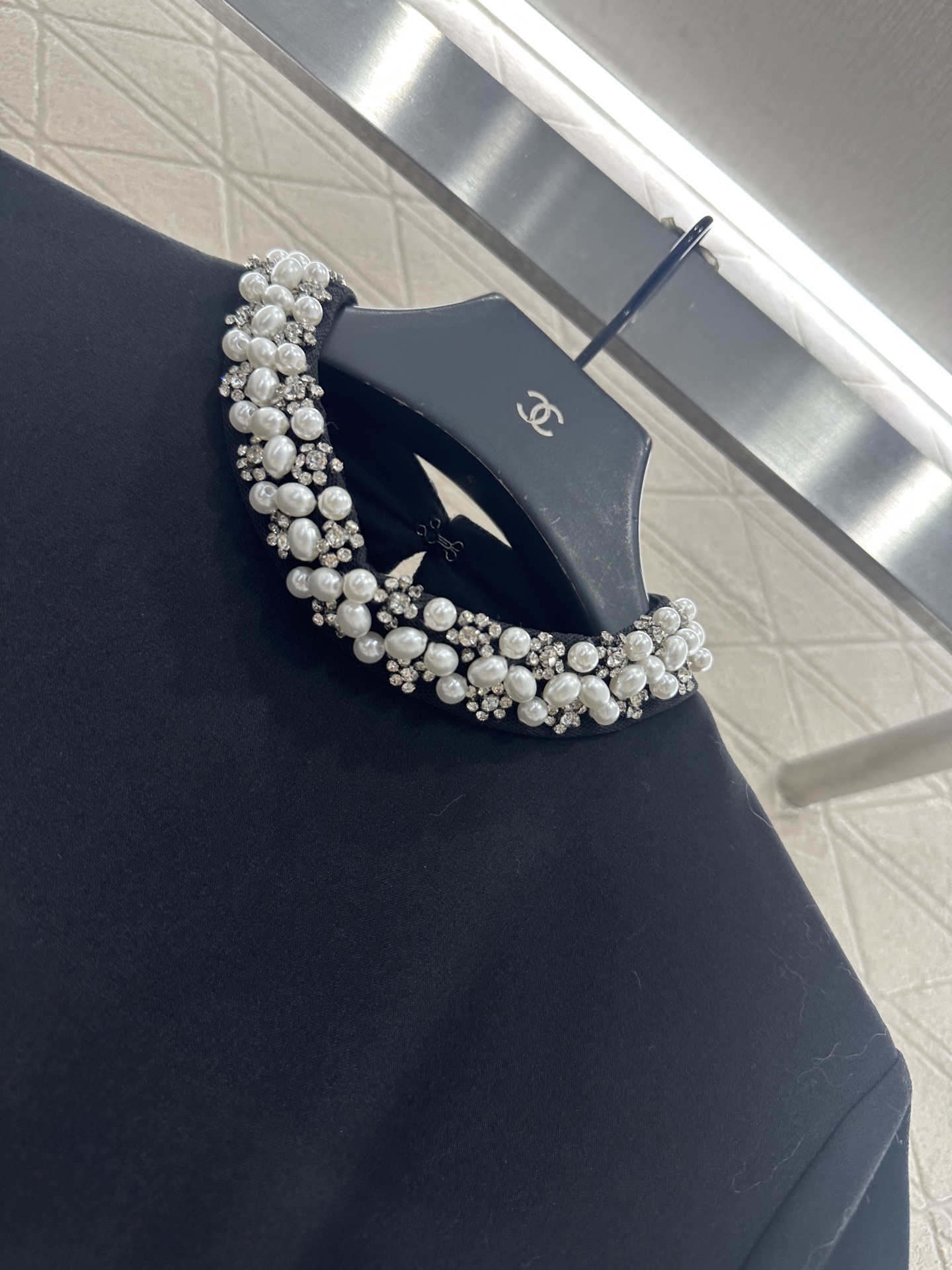 ♥Dio*♥2025新品上架 珍珠环绕腰带连衣裙定制YB进口棉毛材质，质感细腻，垂感有型，长袖圆领连衣裙