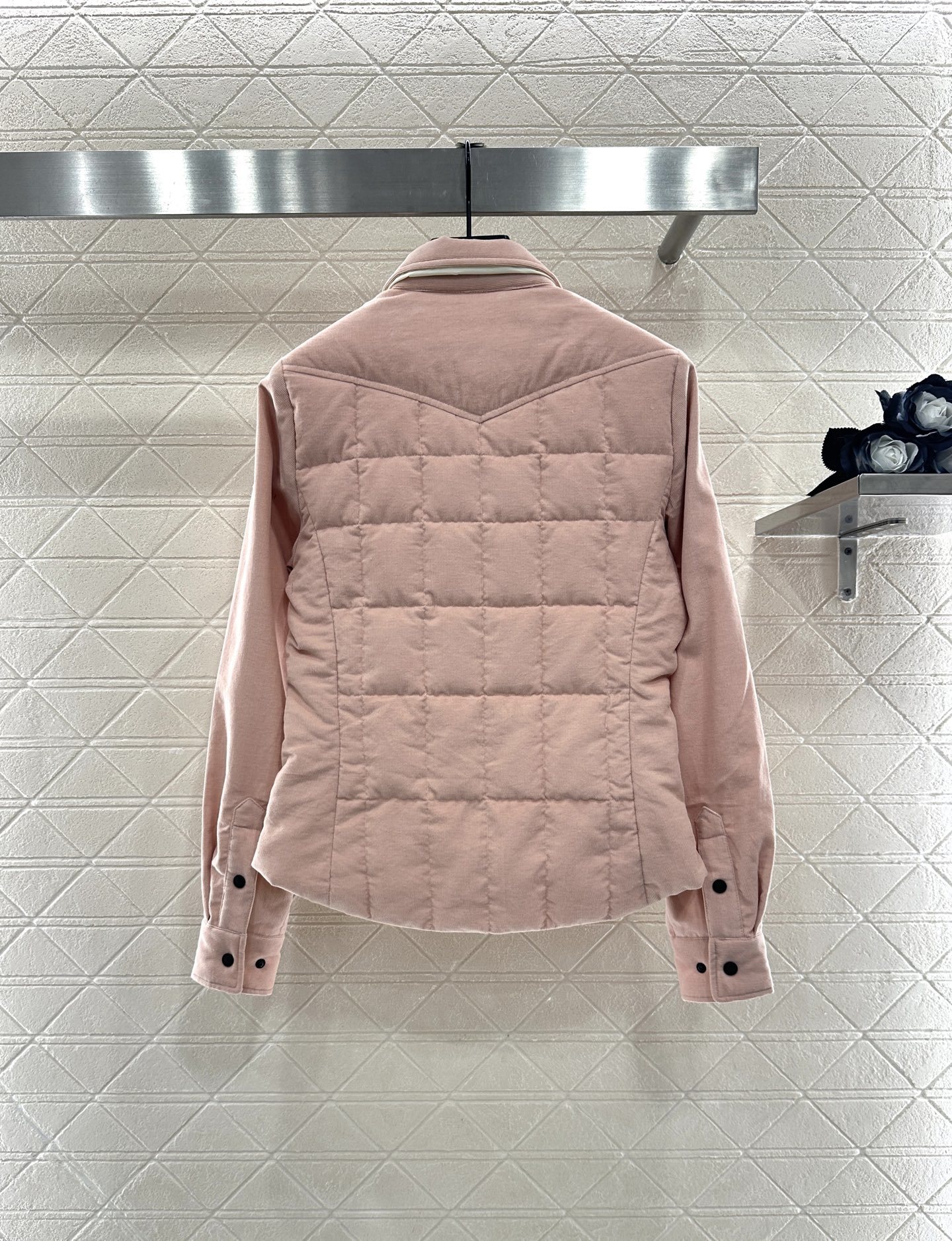♥Moncle*♥2025新品上架对称口袋翻领棉服灯芯绒外套定制YB进口灯芯绒材质,品相还原,质感高级,