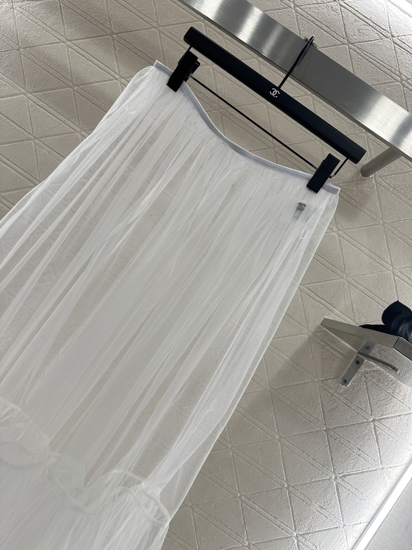 ♥Chane*♥2025新品上架 高腰中长款透明蛋糕纱裙定制YB进口网纱材质，飘逸动人，亲肤透气，双层次