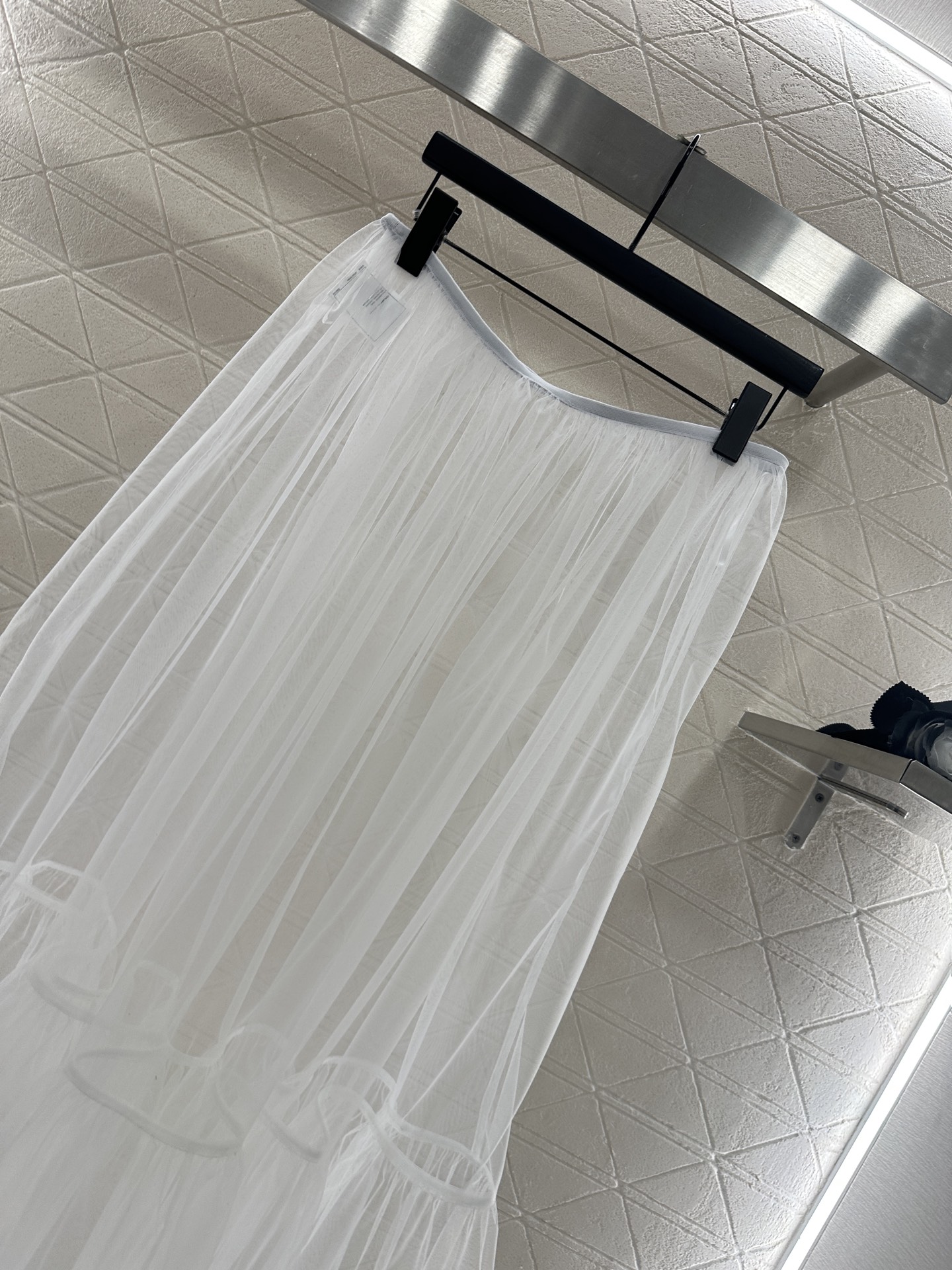 ♥Chane*♥2025新品上架 高腰中长款透明蛋糕纱裙定制YB进口网纱材质，飘逸动人，亲肤透气，双层次