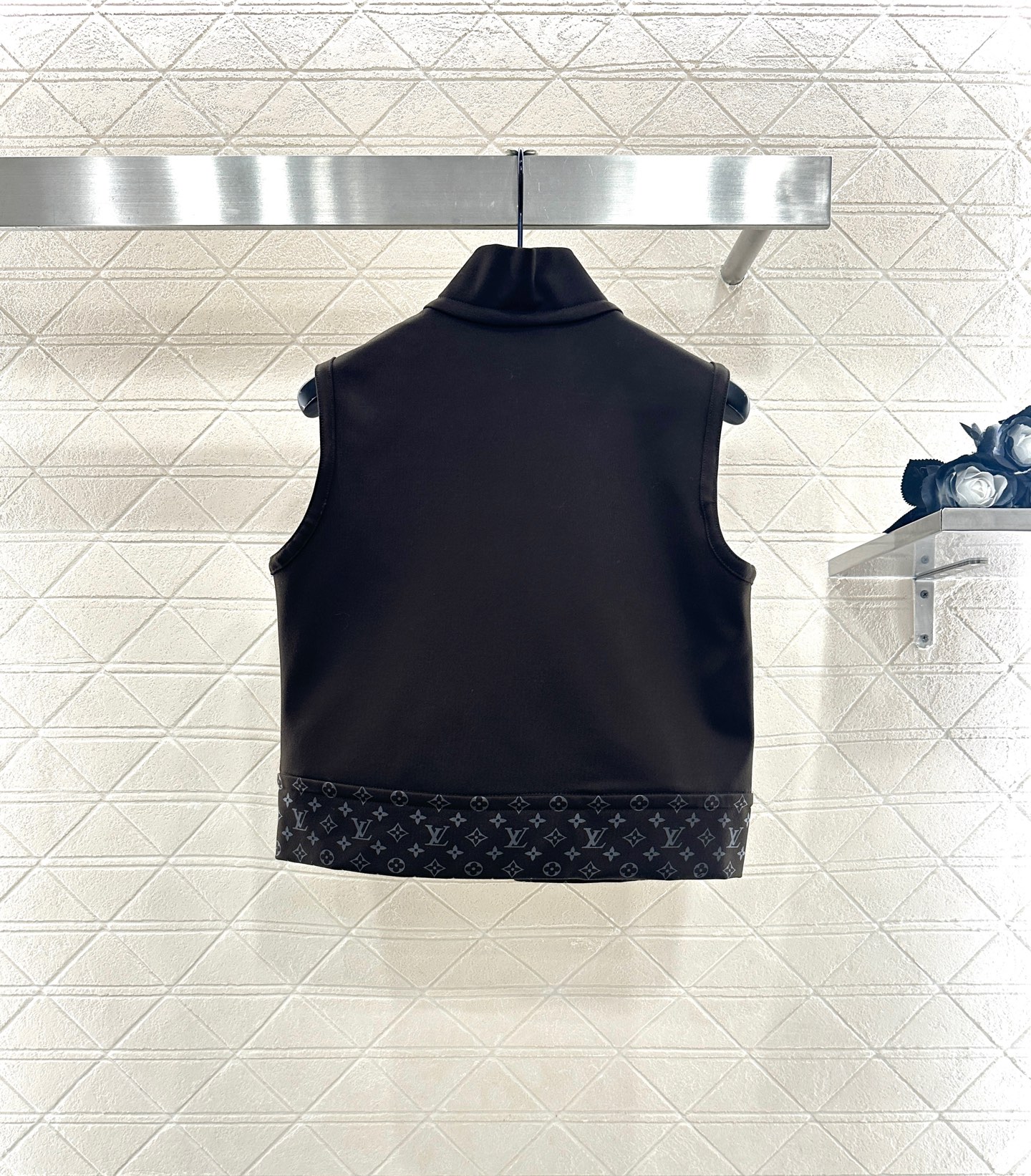 ♥Louis Vuttn*♥2024新品上架 拉链马甲长裤套装定制YB进口弹力材质，质感光泽，弹力舒适，